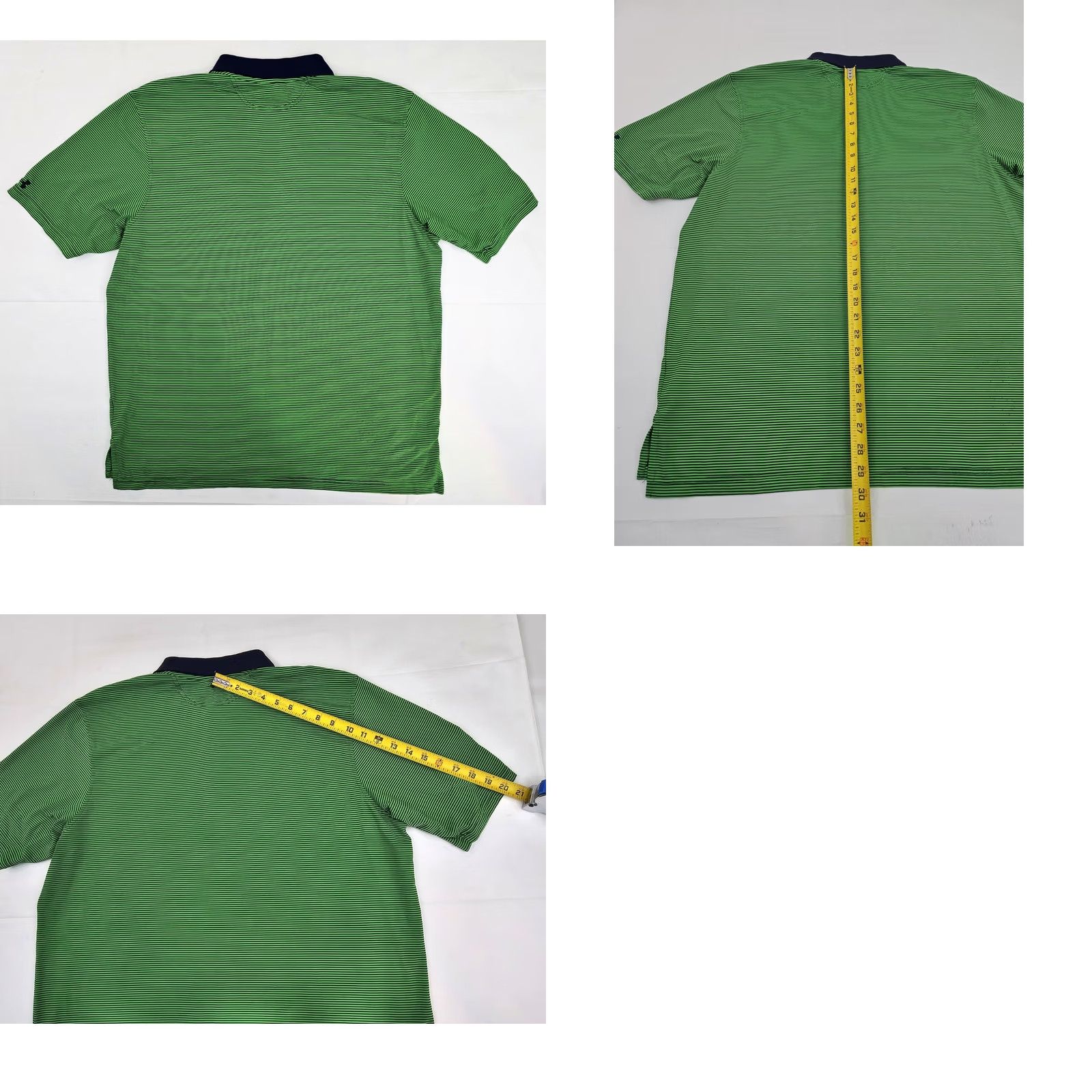 Under Armour Under Armour HeatGear Polo Shirt Men XL Green Striped Loose Fit Short Sleeve Golf polo Shirt Mens XL Size US XL / EU 56 / 4 - 8 Thumbnail