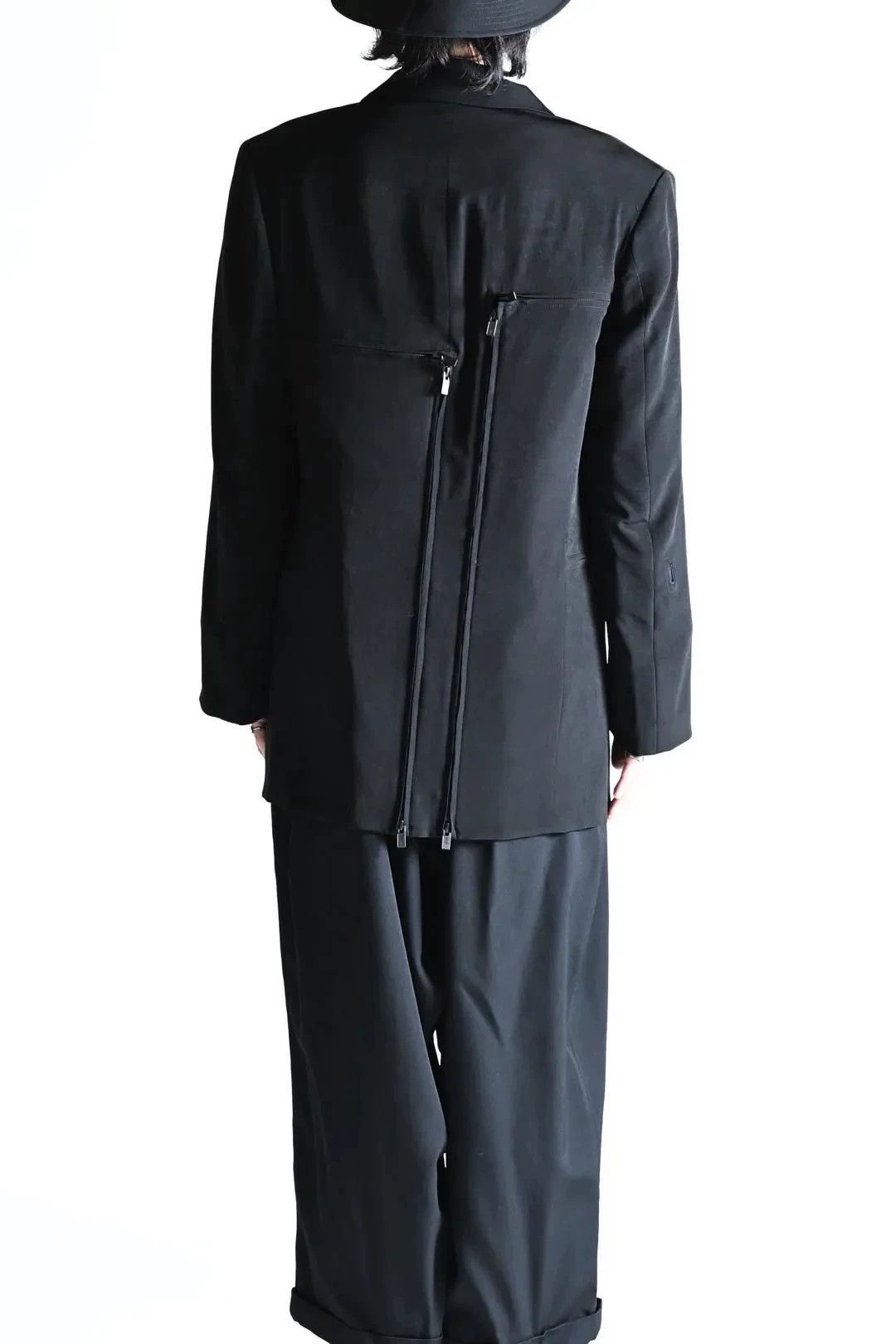 Yohji Yamamoto Yohji Yamamoto 25SS Zip Decon Triacetate Jacket S2 Size US M / EU 48-50 / 2 - 6 Thumbnail