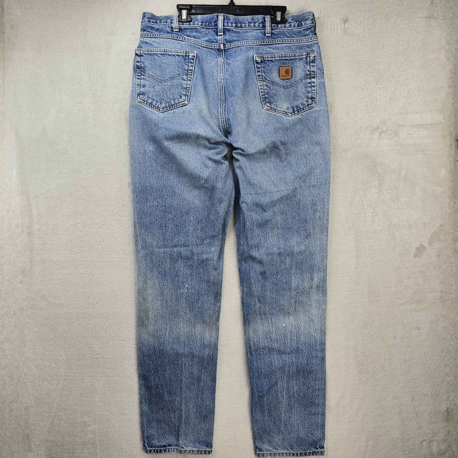 Carhartt Carhartt Jeans Mens 38x36 Blue Relaxed Fit B17 DST Faded Size US 38 / EU 54 - 5 Thumbnail