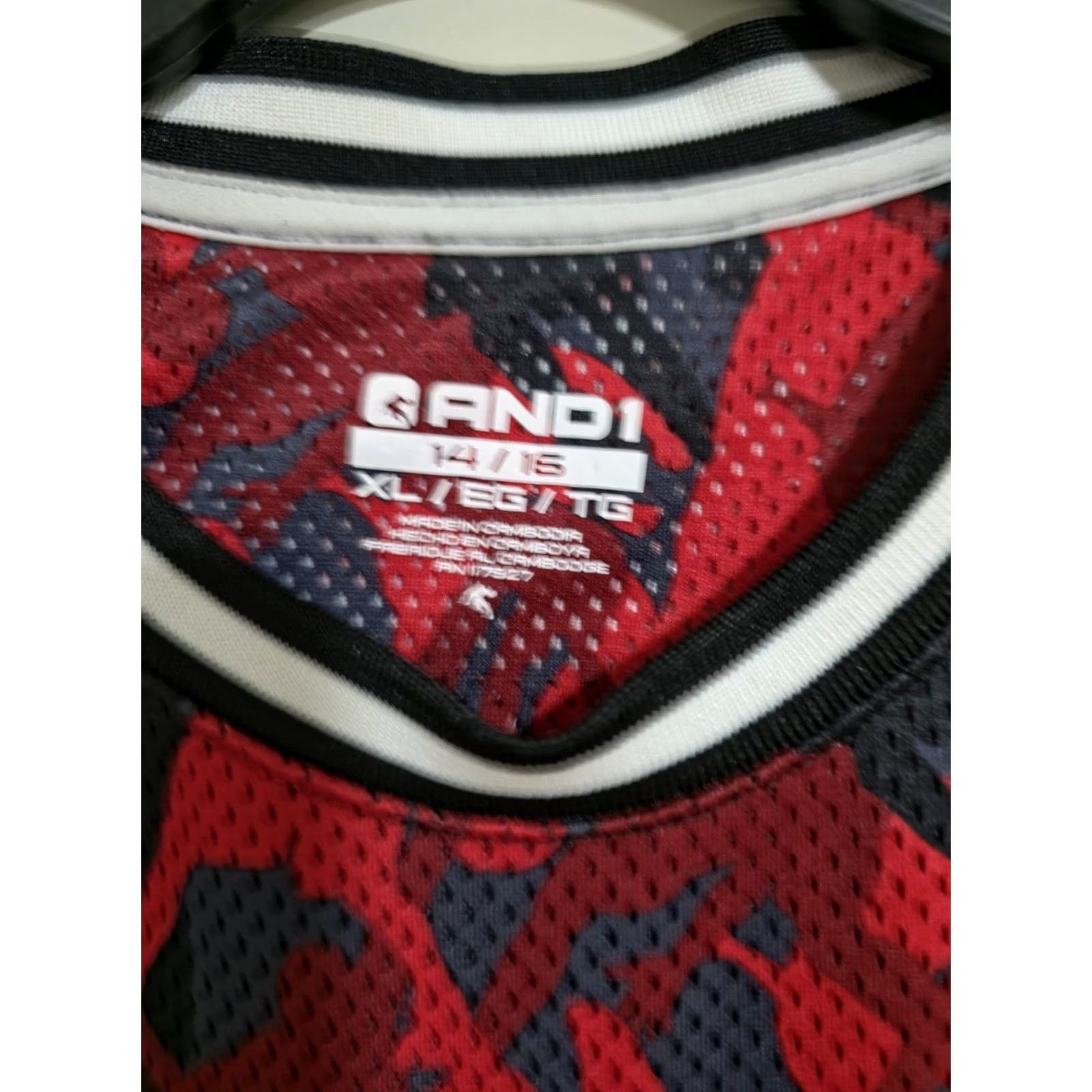 Vintage AND1 Basketball Sleeveless Graphic Print Tank Top Boys XL Red Teens Graphic Print Athletic Shirt 14/16 Mens? Size US XL / EU 56 / 4 - 3 Thumbnail