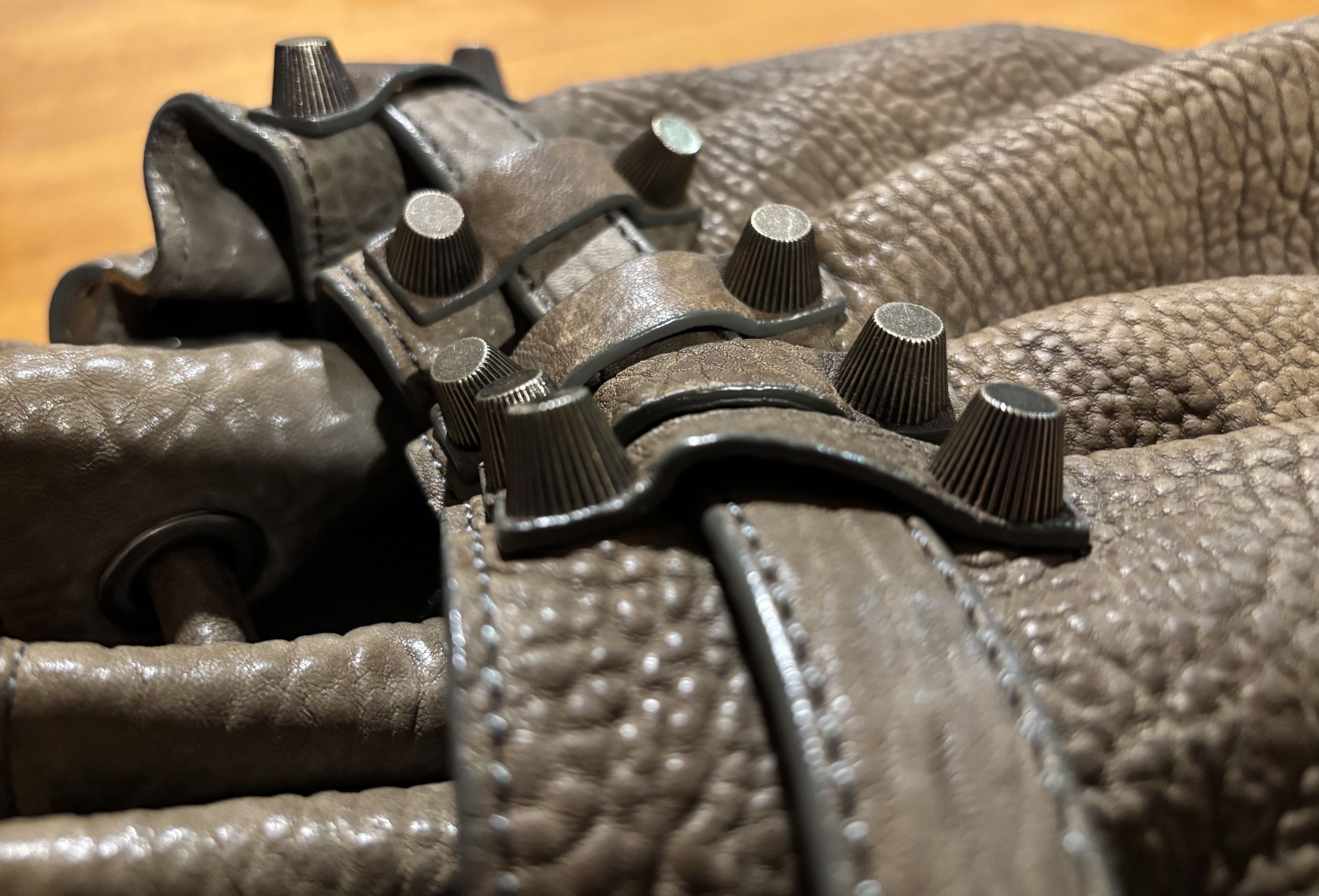 Alexander Wang The Diego Studded Leather Handbag Grey Size ONE SIZE - 14 Thumbnail