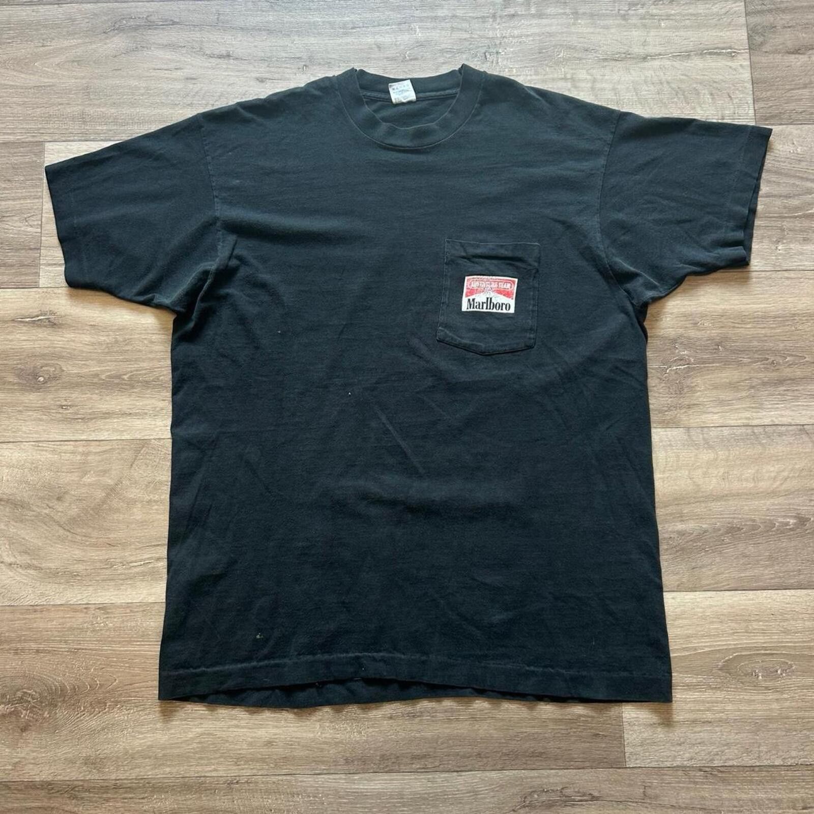 Marlboro Marlboro Men's Black Tshirt Size US XL / EU 56 / 4 - 3 Thumbnail