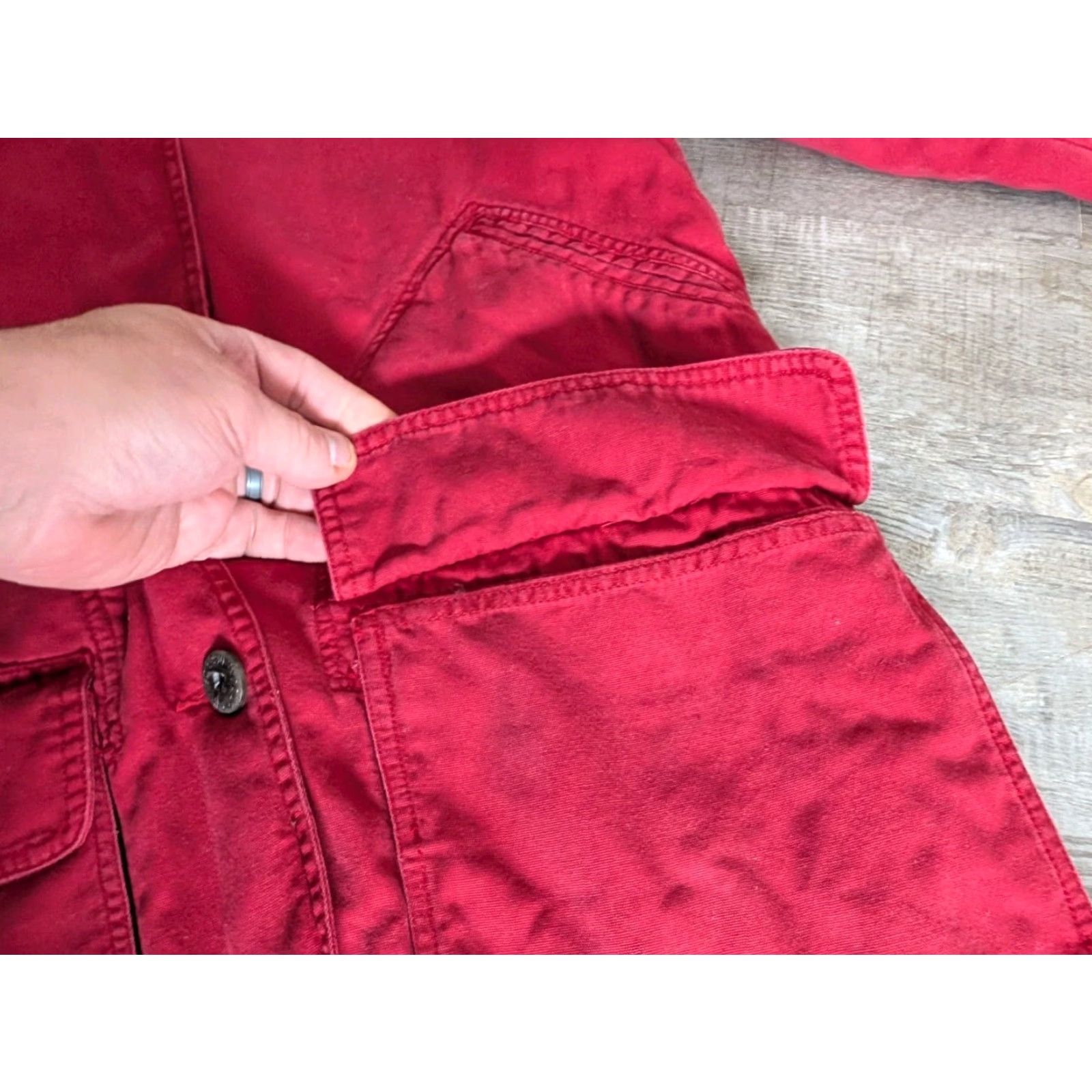 Vintage VINTAGE Woolrich Jacket Womens Small Ruby Chore Barn Coat Blanket Lined Fleece Overcoat Size S / US 4 / IT 40 - 7 Thumbnail
