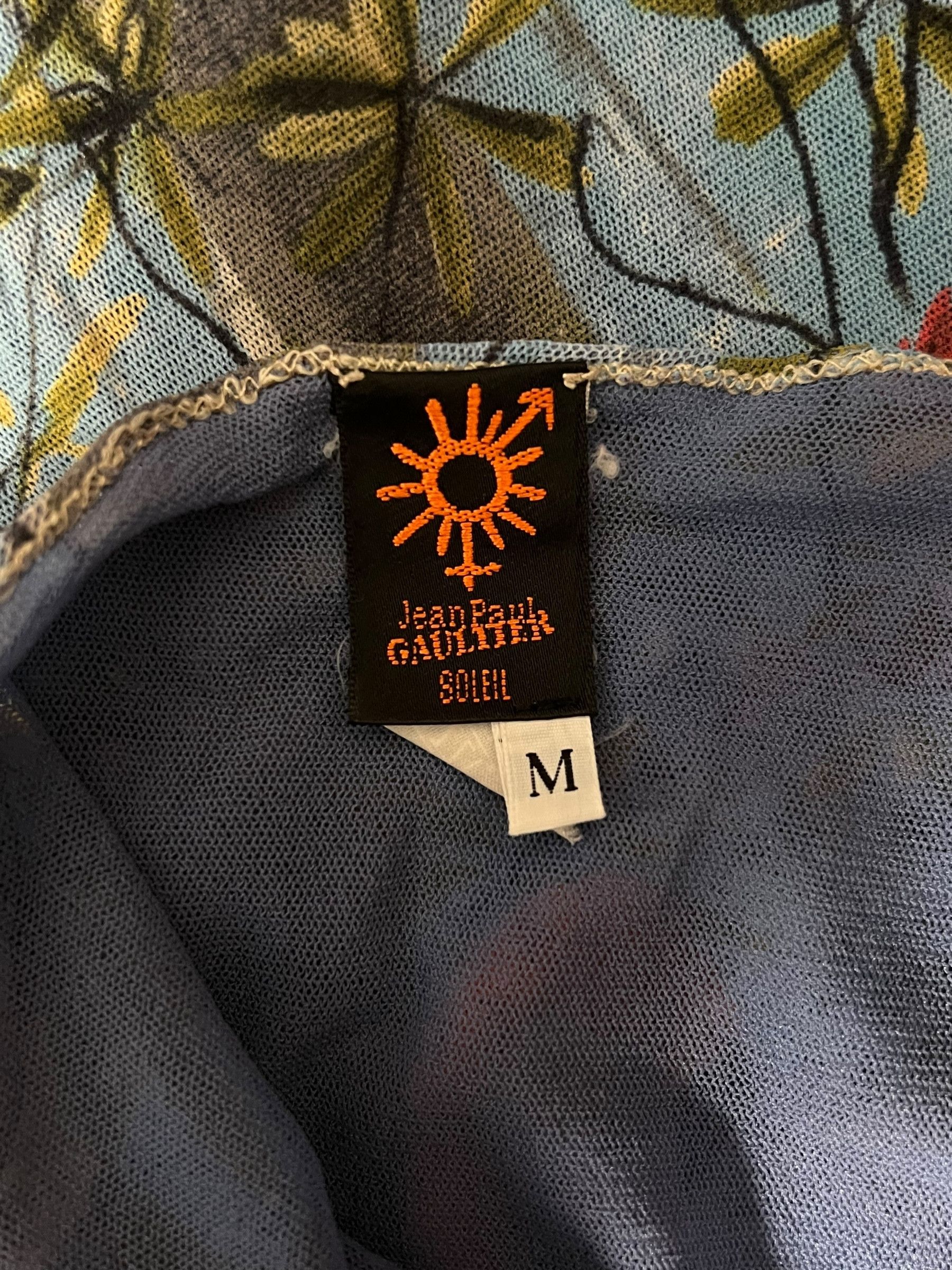 Jean Paul Gaultier Jean Paul Gaultier S/S 1999 Flamingo and Jungle Maxi Dress Size M / US 6-8 / IT 42-44 - 8 Thumbnail