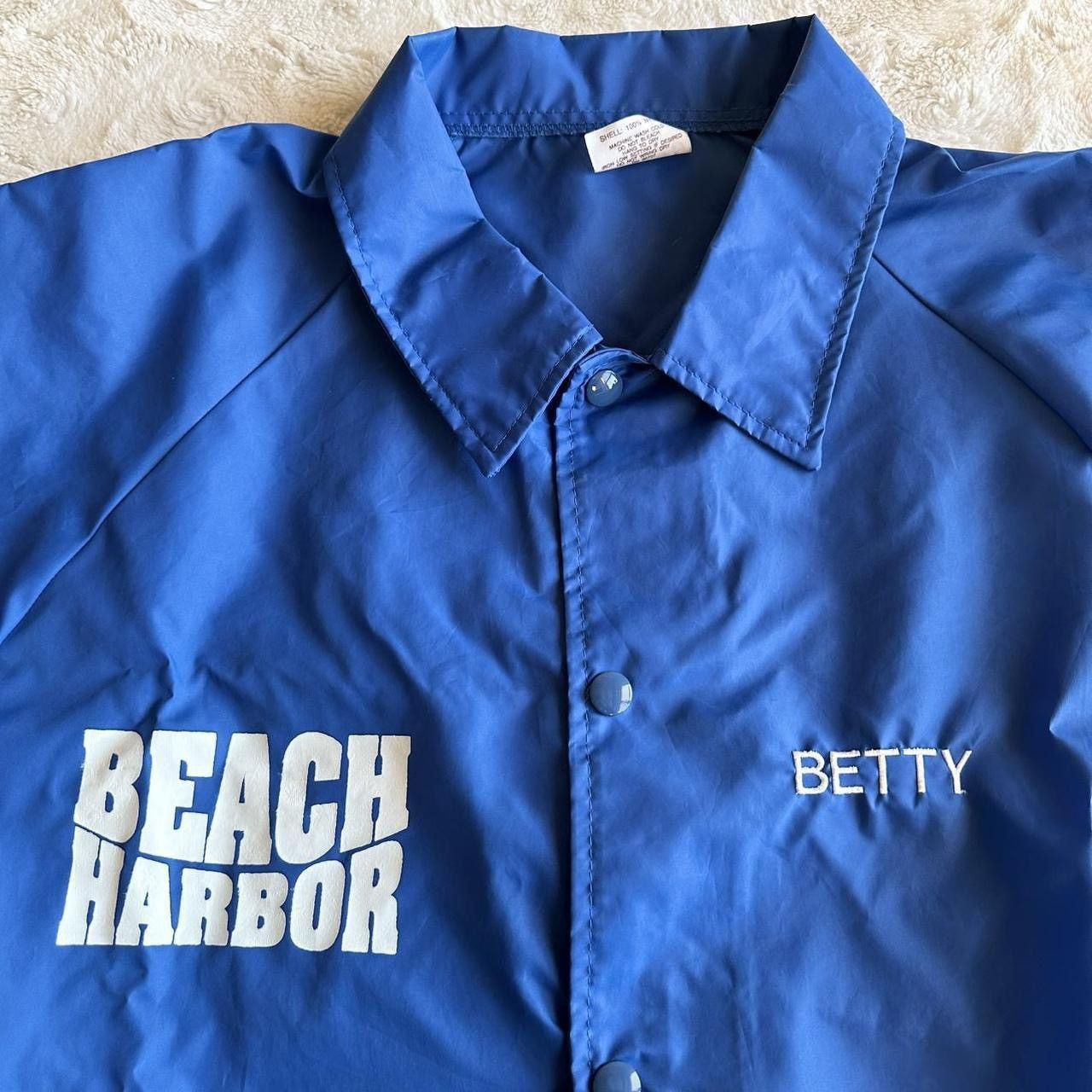 Auburn Sportswear Vintage Beach Harbor Jacket Womens Large Blue Duck Bird 80s Size L / US 10 / IT 46 - 7 Thumbnail