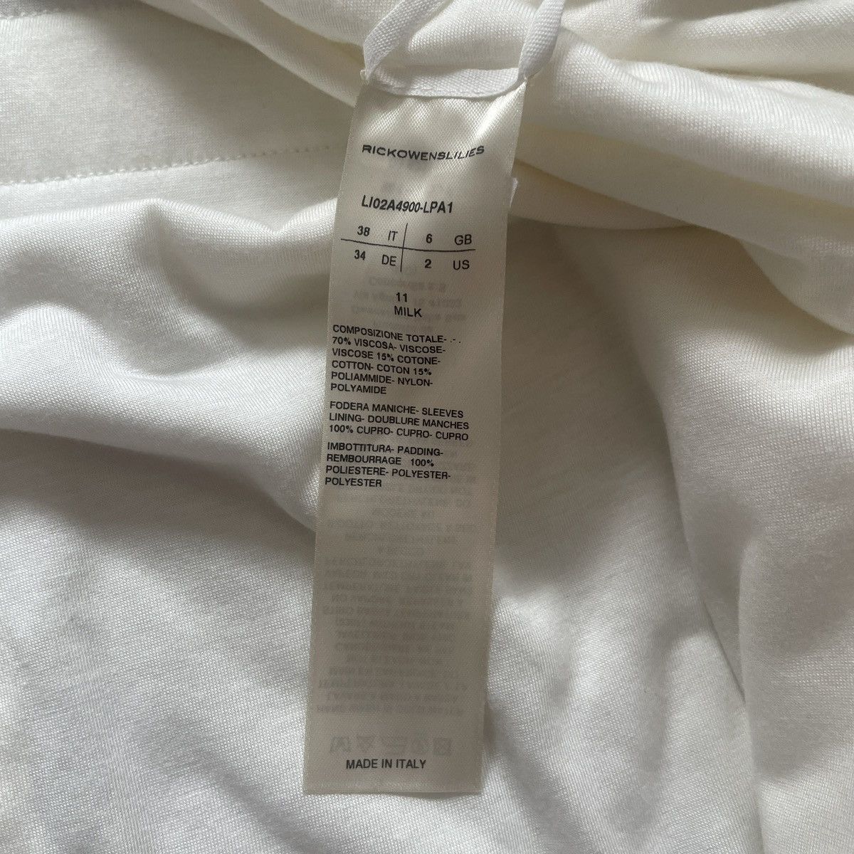 Rick Owens Rick Owens Lilies Bianca Jacket in Milk Size S / US 4 / IT 40 - 9 Thumbnail