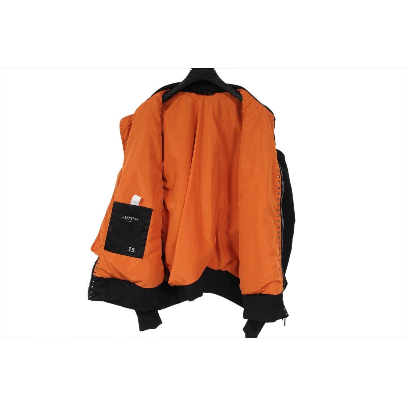 Valentino Deconstructed Rockstud Bomber Jacket Black Size US L / EU 52-54 / 3 - 9 Thumbnail