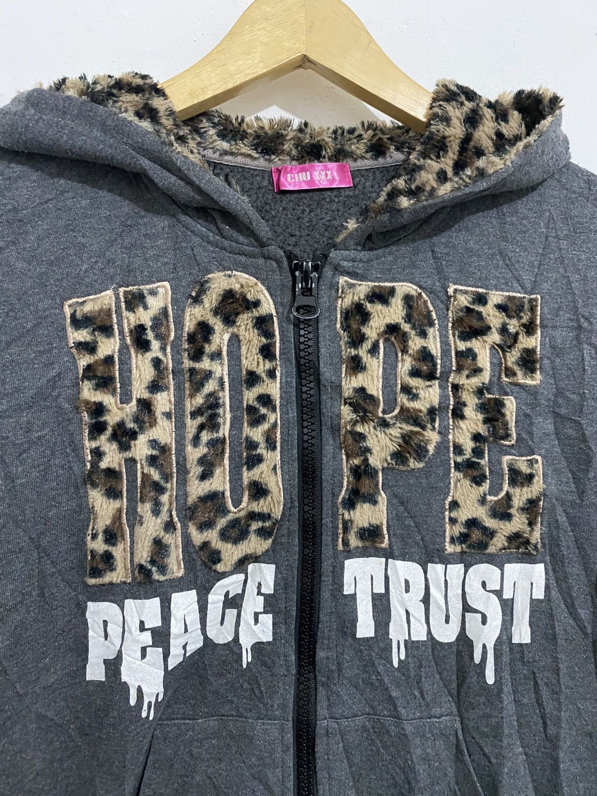 Japanese Brand 💸BINDINGOFFER💸Chuxxx leopard poem hoodie ifsixwasnine lgb Size US S / EU 44-46 / 1 - 2 Thumbnail