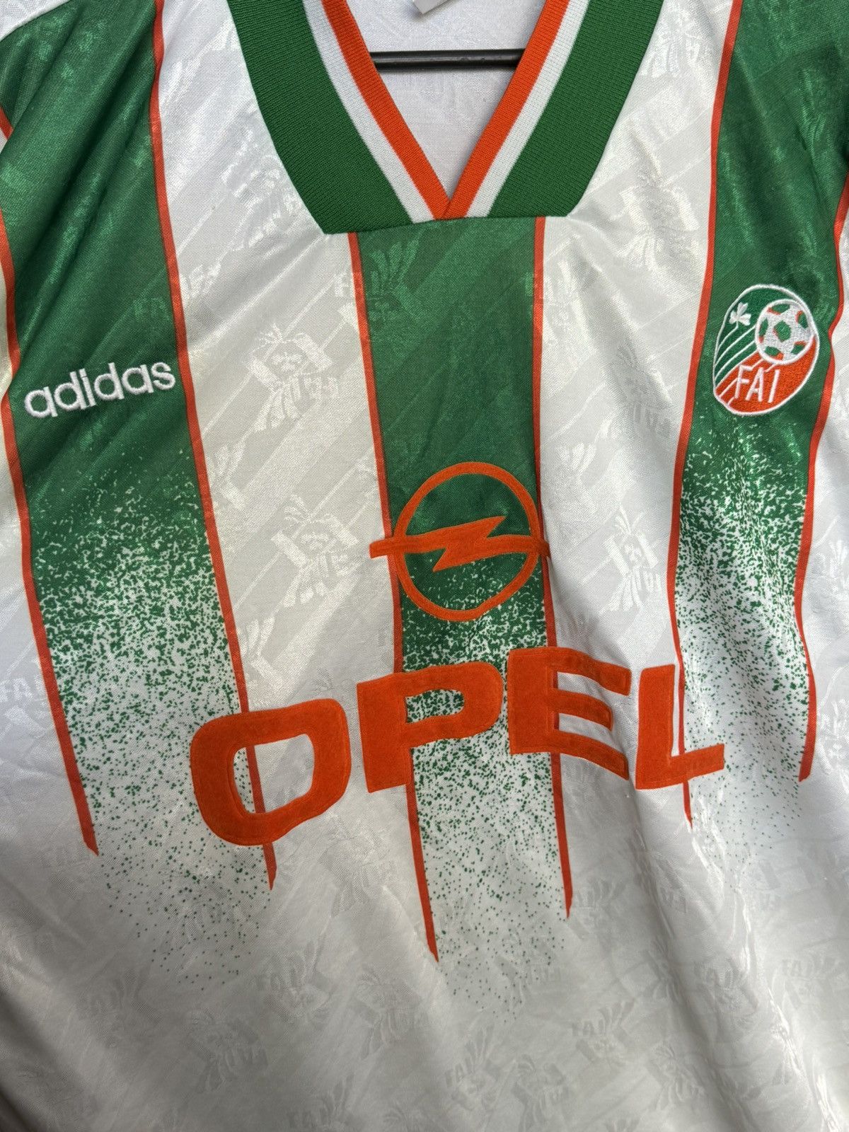 Adidas Republic Of Ireland 1994 Away Football Jersey T-Shirt Size US L / EU 52-54 / 3 - 3 Thumbnail