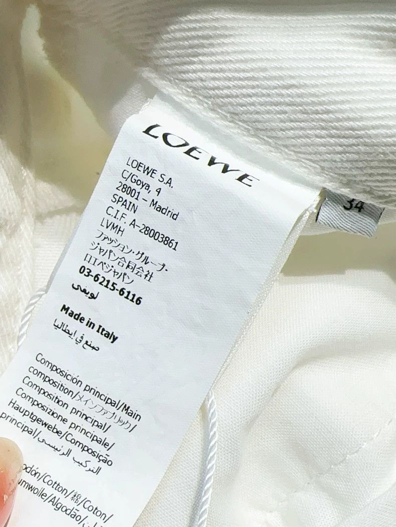 Loewe LOEWE White 34-inch wide leg jeans Size 42" / US 20 - 6 Thumbnail