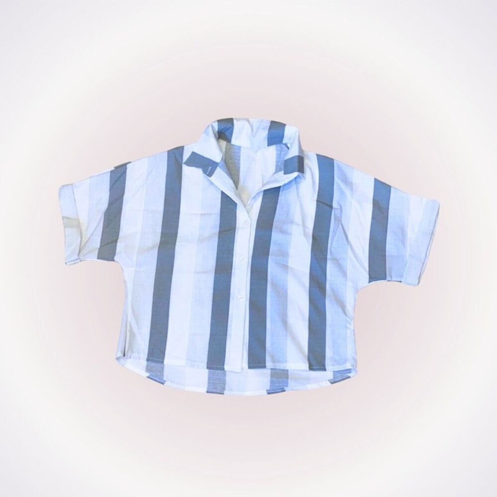 Other Casual Striped Button-Down Collared Shirt | Sz M Size M / US 6-8 / IT 42-44 - 1 Thumbnail