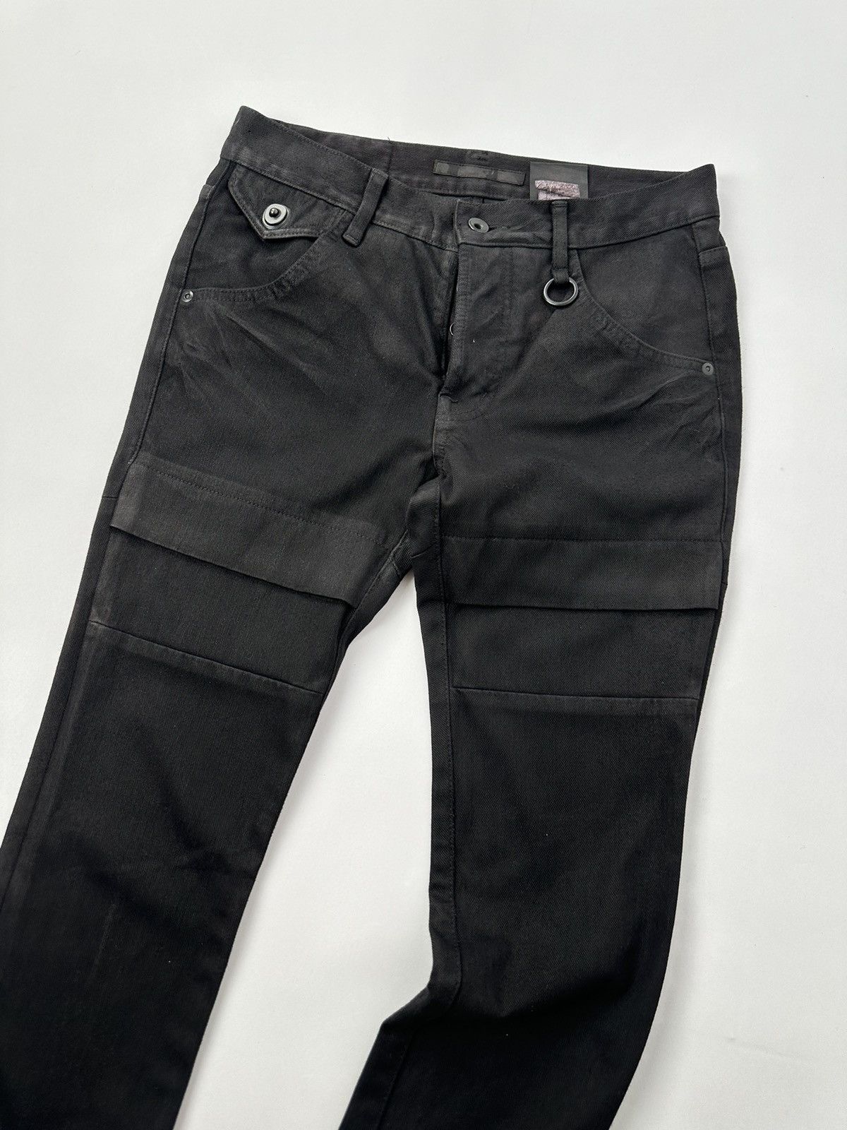 Julius Julius S/S11 Chaos Ontological Anarchism Knit Denim Waxed Size US 31 - 5 Thumbnail