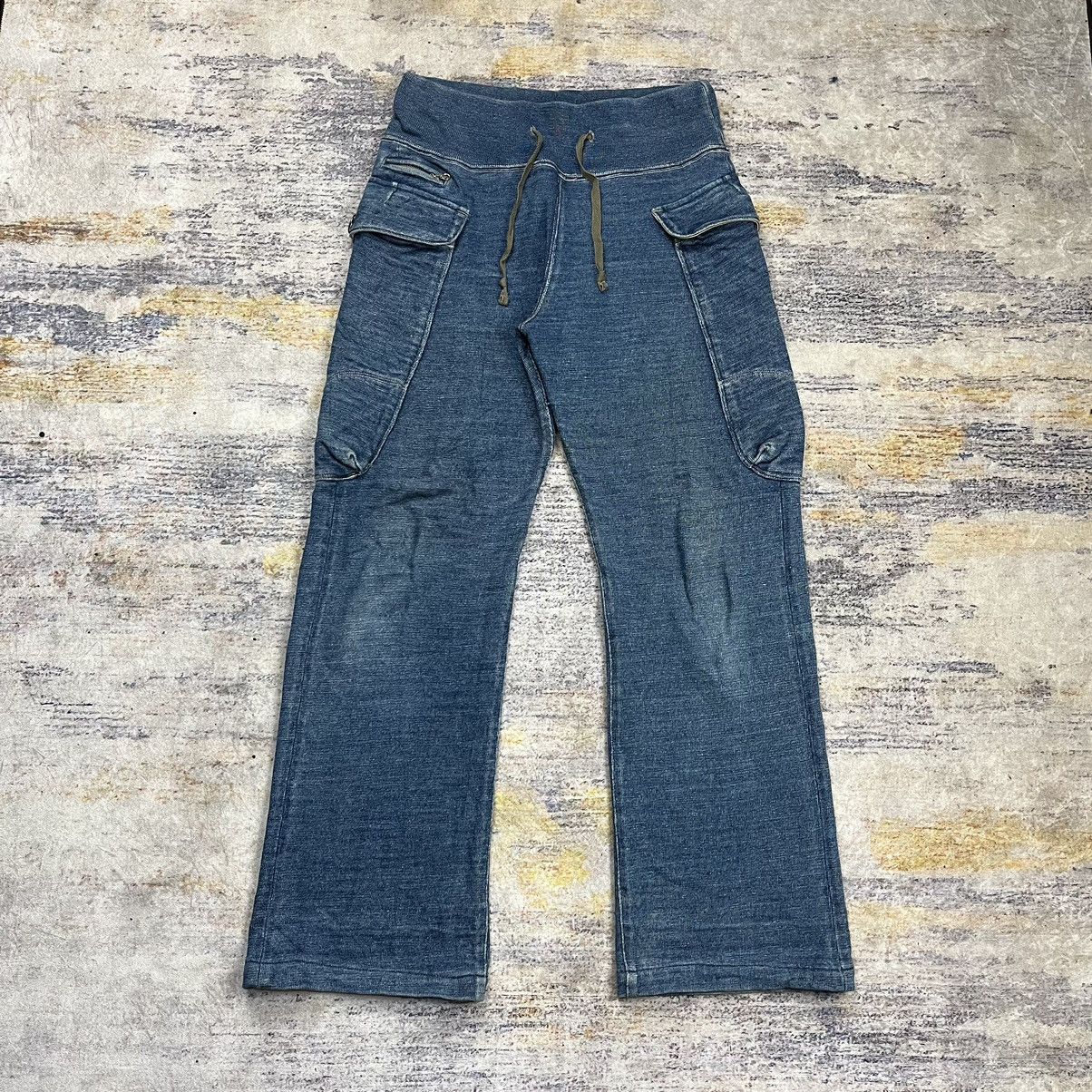 Kapital Kapital indigo big pocket cargo sweat pants Size US 32 / EU 48 - 1 Thumbnail