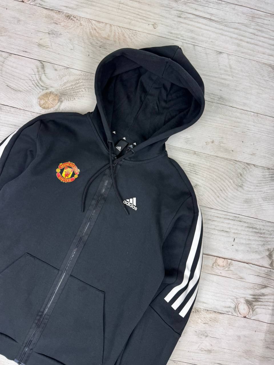 Adidas Adidas Manchester United Hoodie Full Zip Soccer Football Size US XS / EU 42 / 0 - 2 Thumbnail