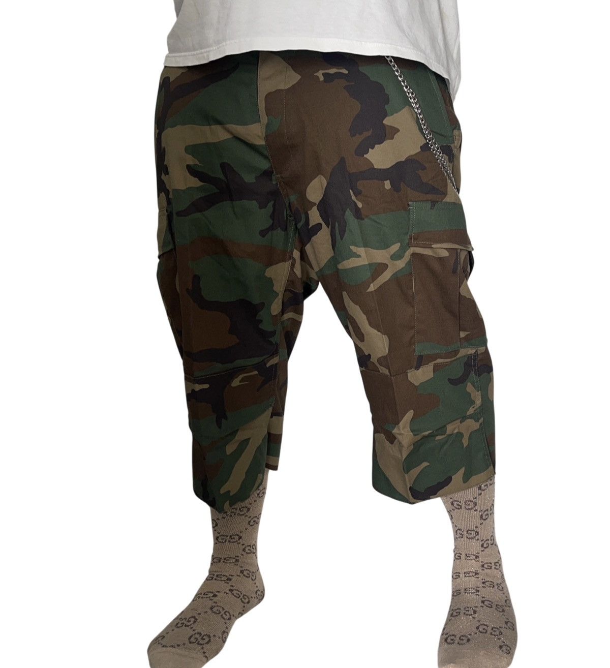 Japanese Brand Camo Shorts Playboi Carti/Joshua Jamal Style Size US 32 / EU 48 - 4 Thumbnail