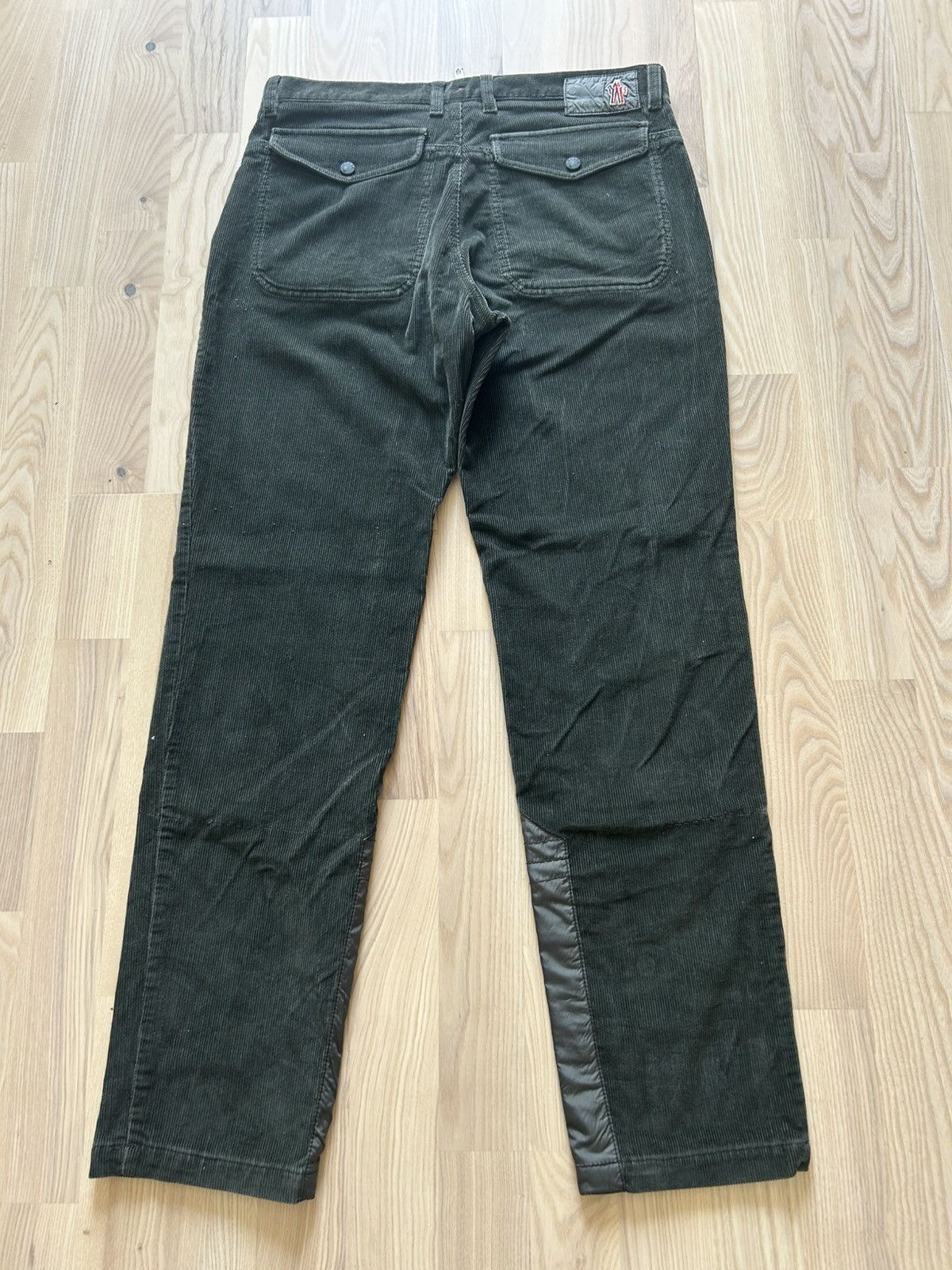 Moncler Grenoble Moncler Grenoble Corduroy Nylon Panel Trousers Size US 32 / EU 48 - 2 Thumbnail