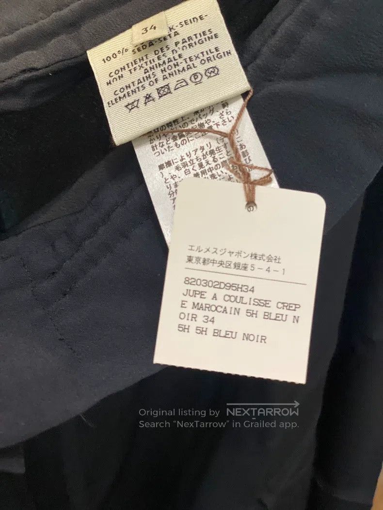 Hermes Hermes Silk skirt Size 42" / US 20 - 4 Thumbnail