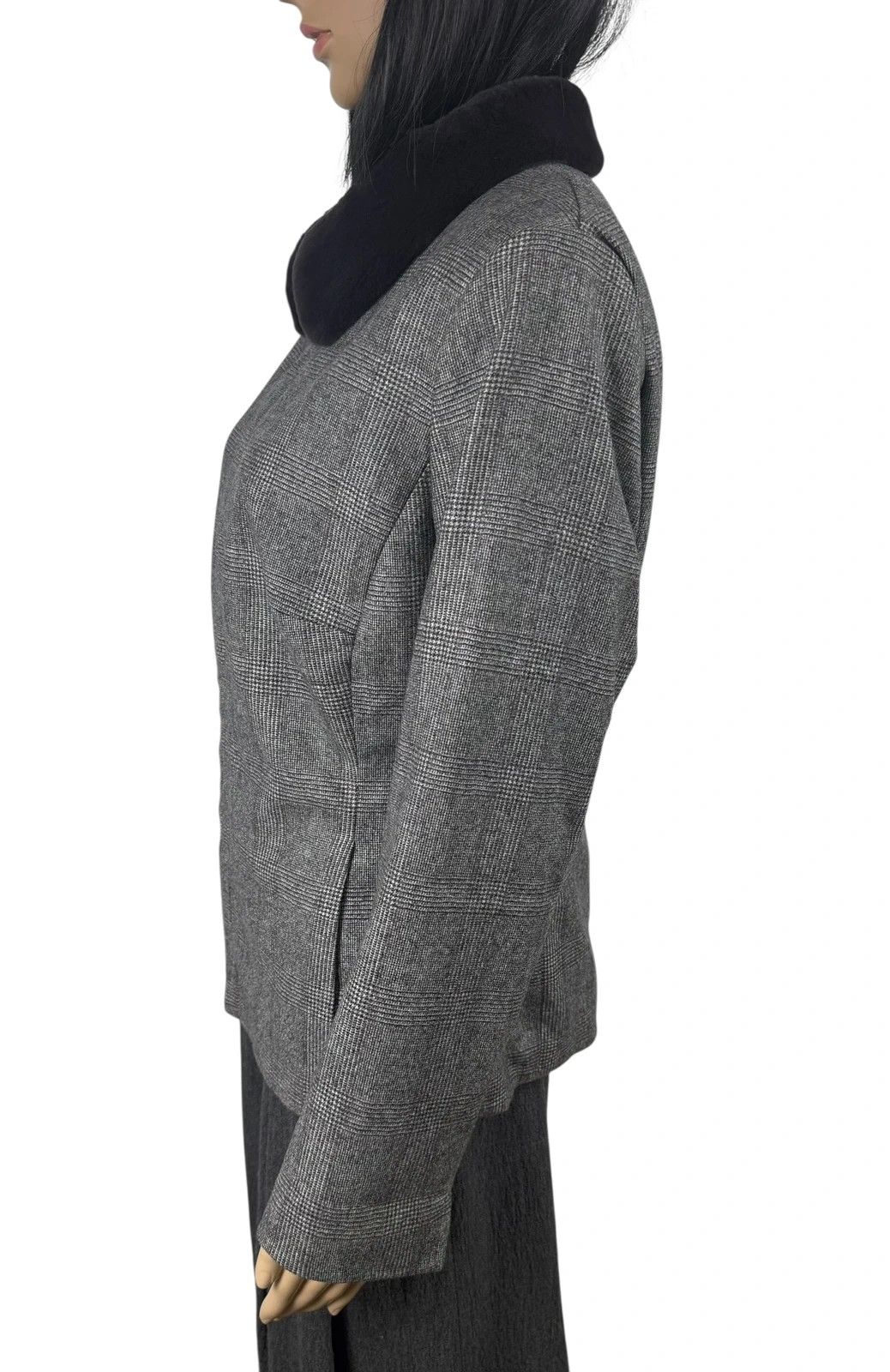 Akris Akris Wool Plaid Jacket Collared size US14 D44 Size XL / US 12-14 / IT 48-50 - 6 Thumbnail