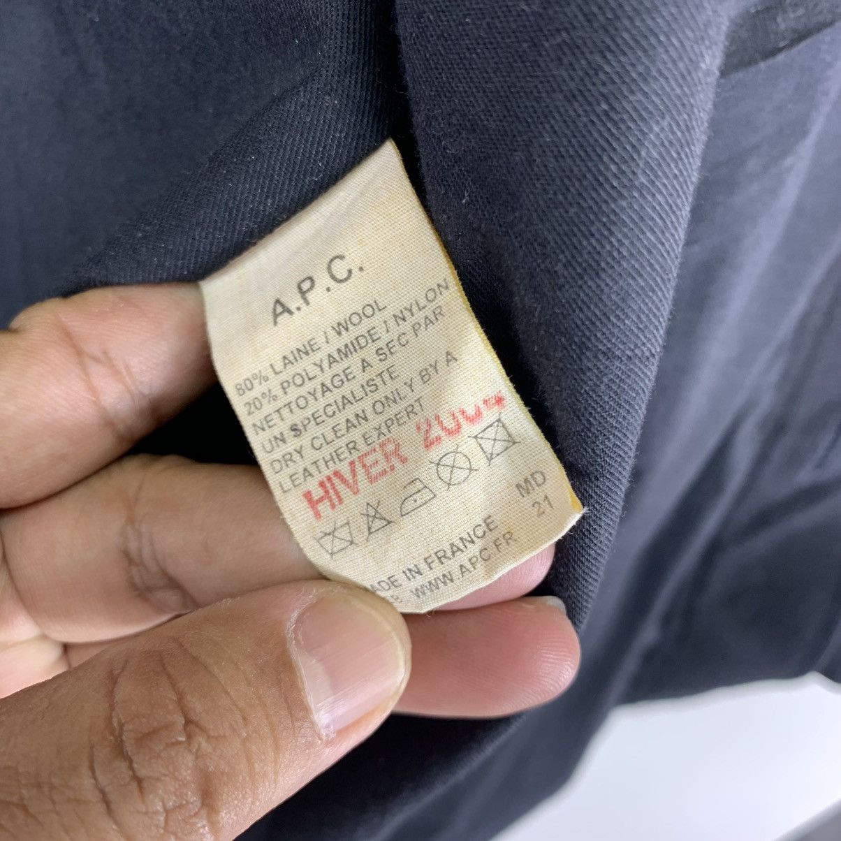 A.P.C. VINTAGE A.P.C FRANCE LEATHER PART WOOL BUTTON JACKET Size US XS / EU 42 / 0 - 10 Thumbnail