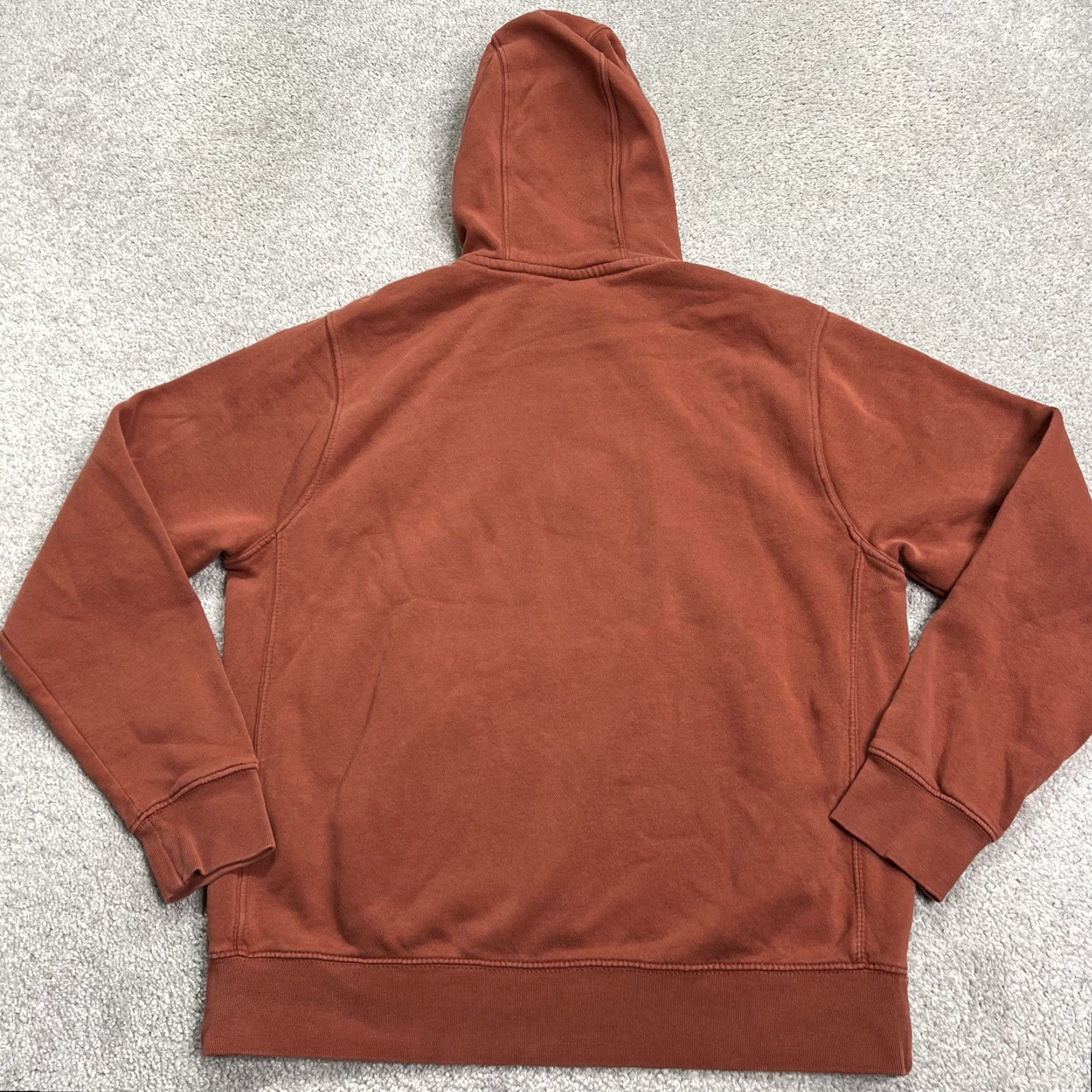Nike Nike Hoodie Mens Med Sportswear Club Fleece Embroidery Sun Turtle Flower Rust Red Pullover Size US M / EU 48-50 / 2 - 5 Thumbnail