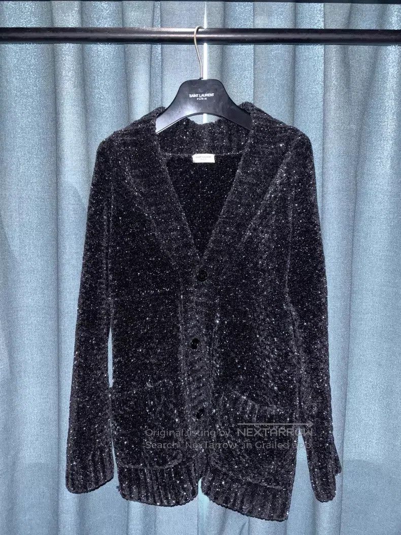 Saint Laurent Paris Saint Laurent Paris Starry glitter cardigan Size US XS / EU 42 / 0 - 1 Thumbnail