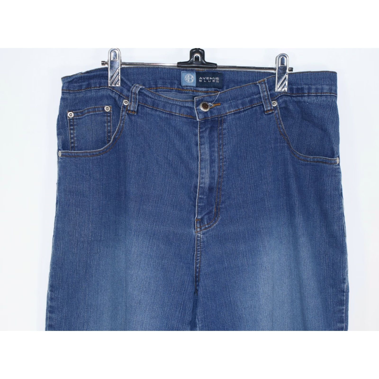 Avenue Avenue Blues Jeans Womens 16T Straight Leg Denim Blue Stretch 32X30 Size 32" / US 10 / IT 46 - 4 Thumbnail