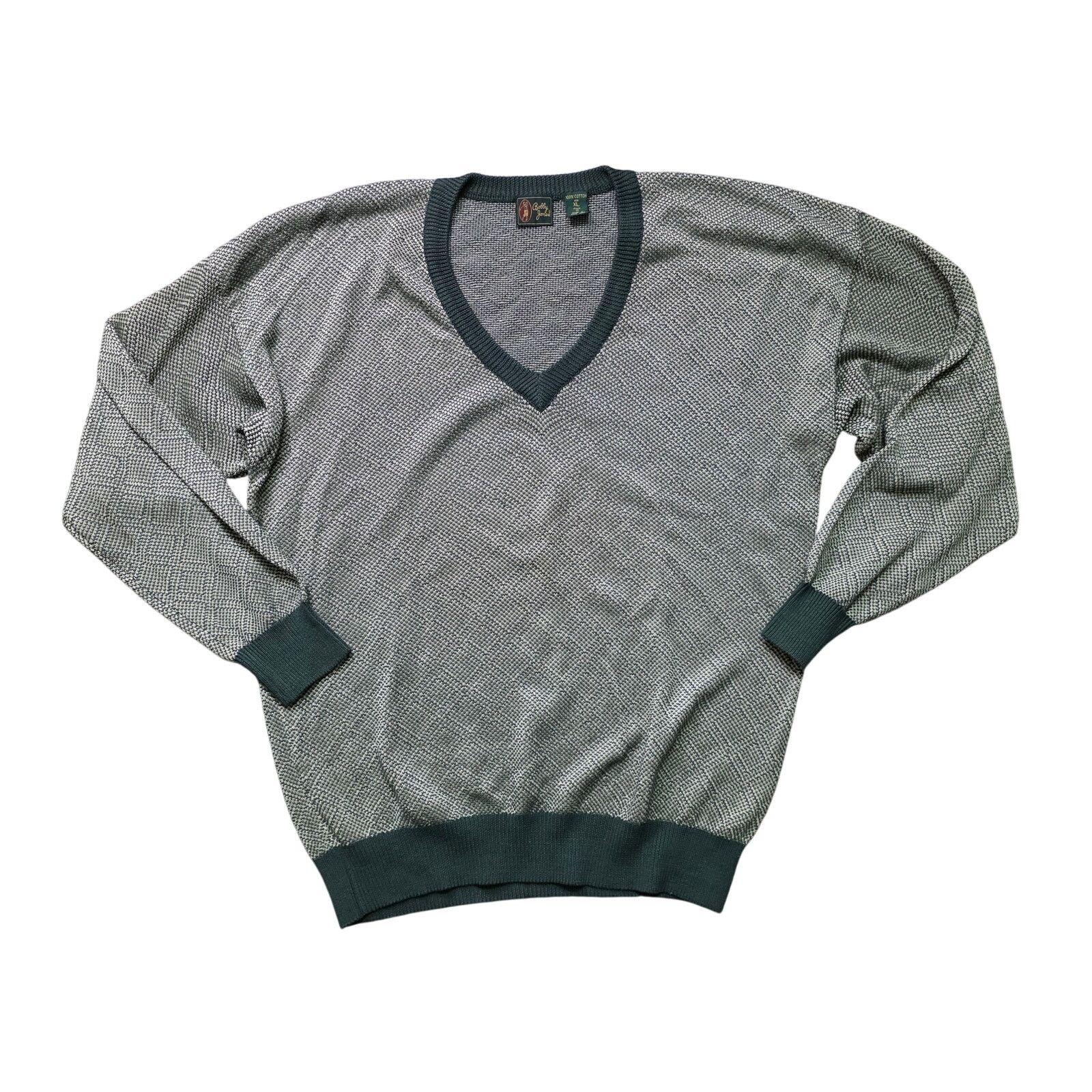Bobby Jones Bobby Jones V-Neck Sweater Men’s XL Green Knit Pullover Size US XL / EU 56 / 4 - 1 Thumbnail