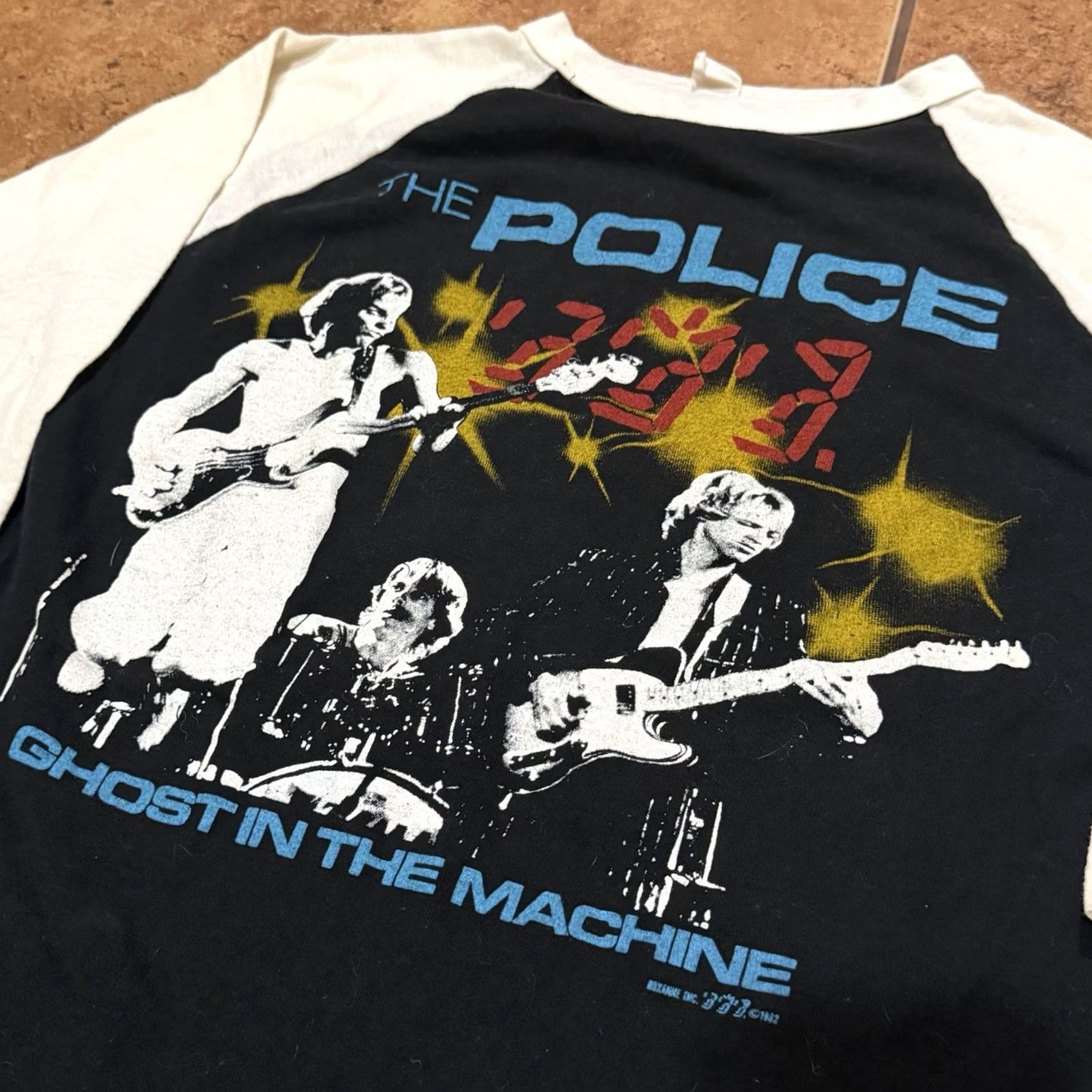 Vintage VINTAGE The Police Shirt Raglan 3/4 Sleeve Phase II 1982 Ghost In The Machine Tour Unisex S Black Graphic Tee Size US S / EU 44-46 / 1 - 3 Thumbnail