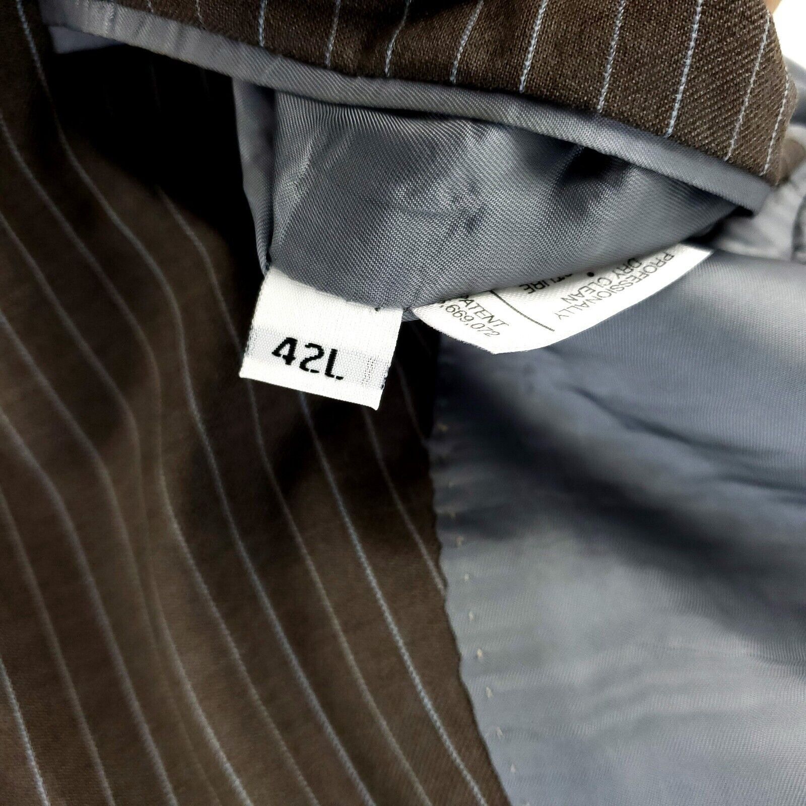 Hart Schaffner Marx Hart Schaffner Marx Gold Trumpeter Wool 2 Button Suit Jacket Size 42L - 9 Thumbnail
