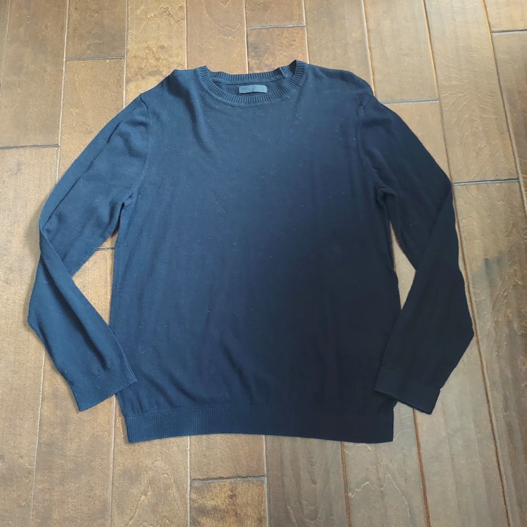 Asos ASOS Navy Blue Long Sleeve Sweater - Size L Men Crew Neck Pullover Knit Cotton Lightweight Fall Winter Size US L / EU 52-54 / 3 - 3 Thumbnail