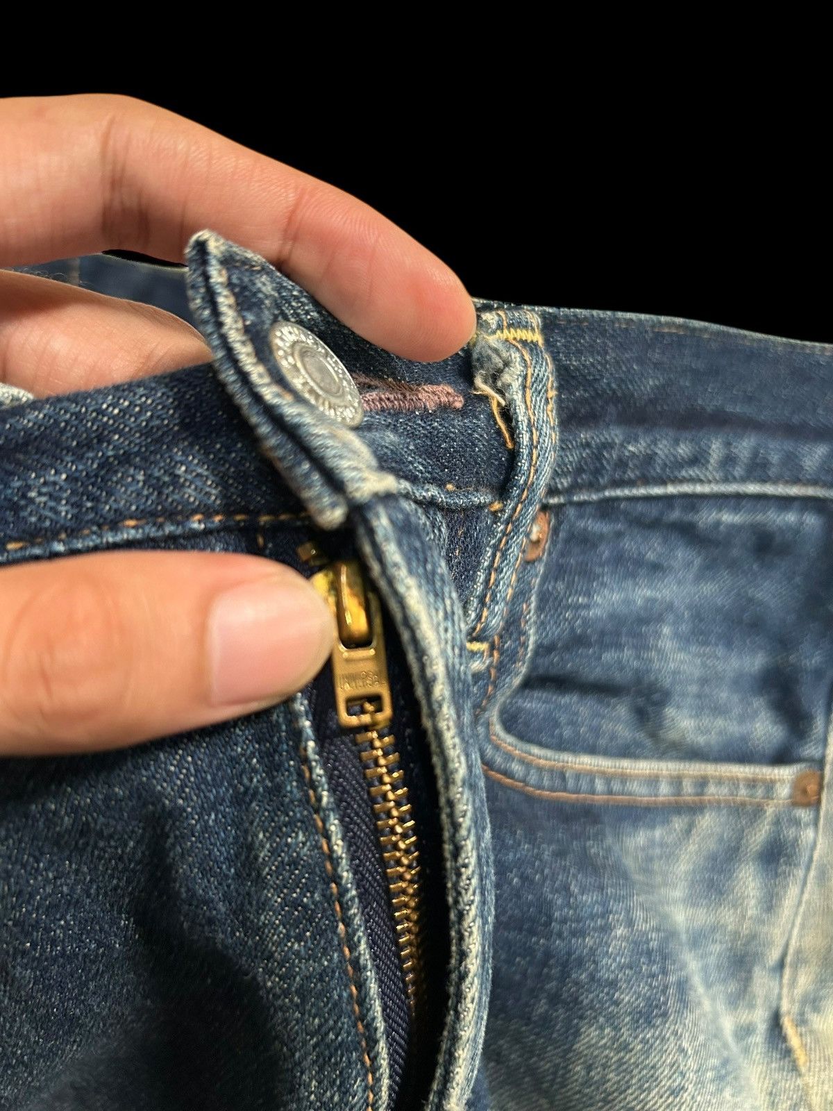 Japanese Brand × Kapital × Vintage DENIME SELVEDGE DISTRESSED VINTAGE DENIM JEANS Size US 31 - 7 Thumbnail