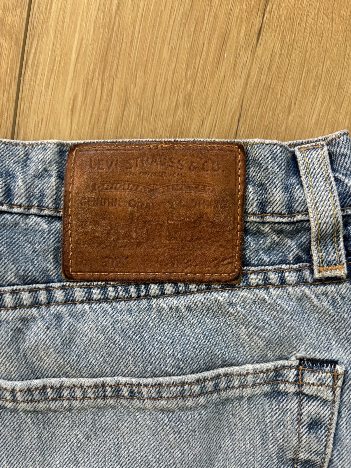 Levi's Levis 502 premium cropped distressed jeans Size US 34 / EU 50 - 6 Thumbnail