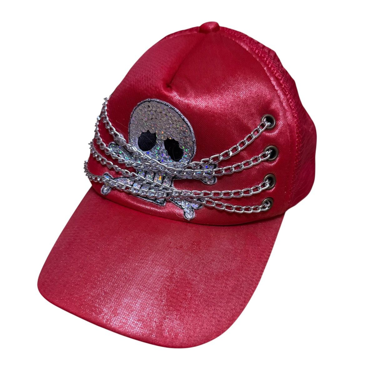 Japanese Brand Skull Skeleton Trucker Cap Size ONE SIZE - 3 Thumbnail