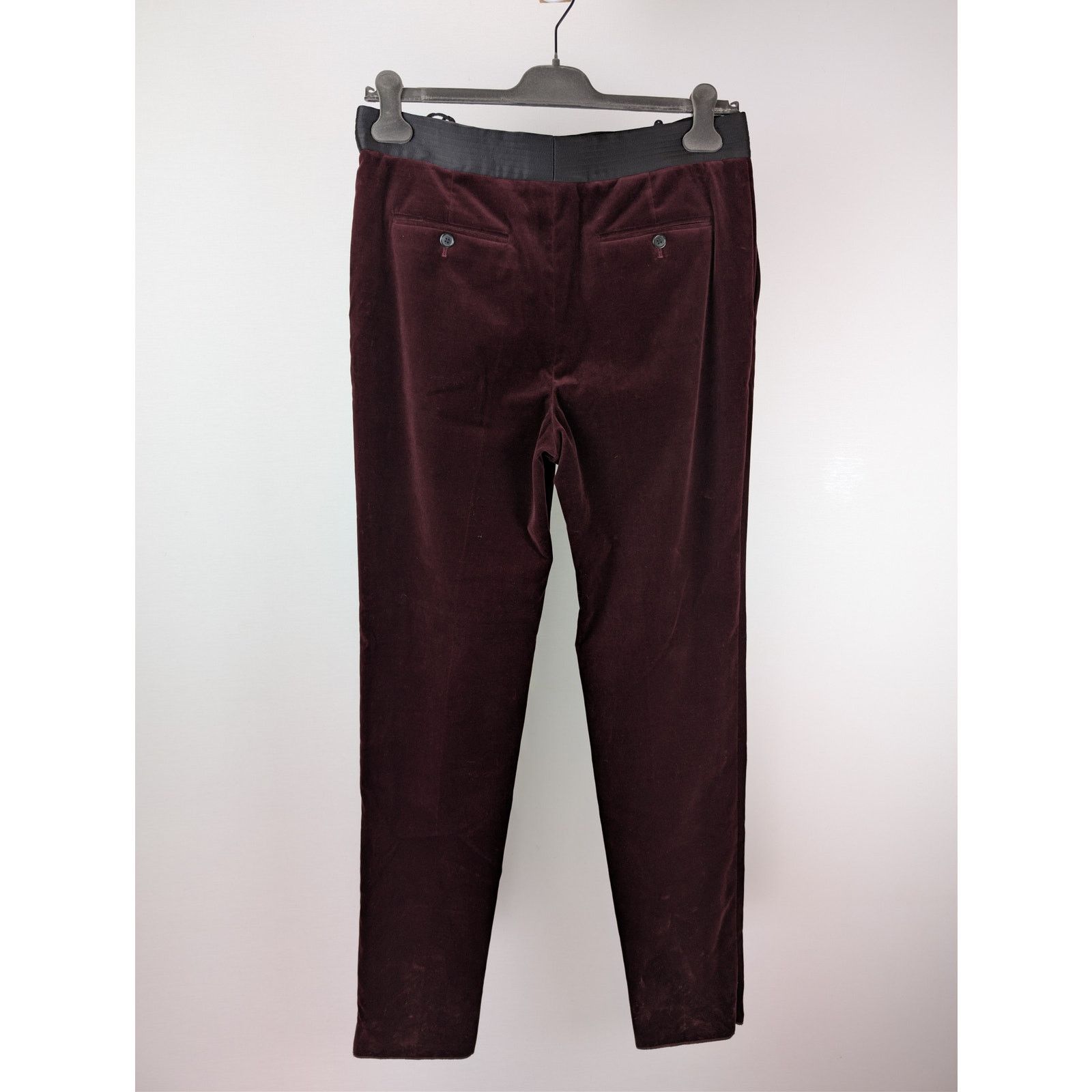 Saint Laurent Paris o1rshd1 Sweatpants / Trousers in Burgundy Size US 32 / EU 48 - 9 Thumbnail