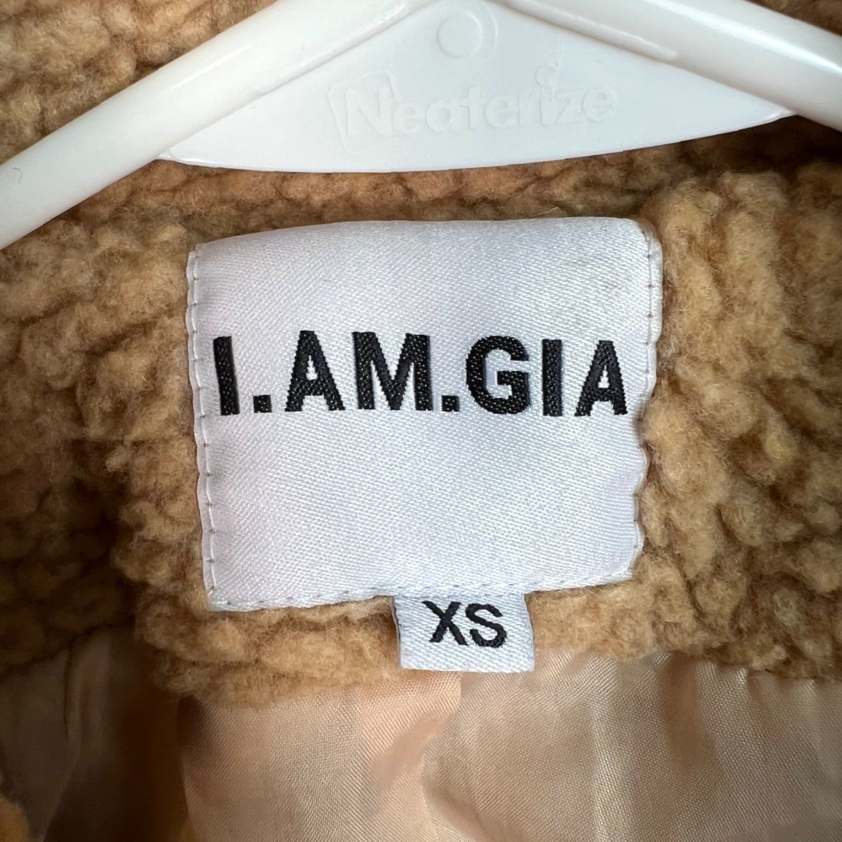 I.AM.GIA VINTAGE I.AM.GIA Womens XS Pixie Teddy Sherpa Jacket Beige Polyester Warm & Cozy Coat Women XS Beige Teddy Sherpa Jacket, I.AM.GIA, Women, XS, Beige Size XS / US 0-2 / IT 36-38 - 3 Thumbnail