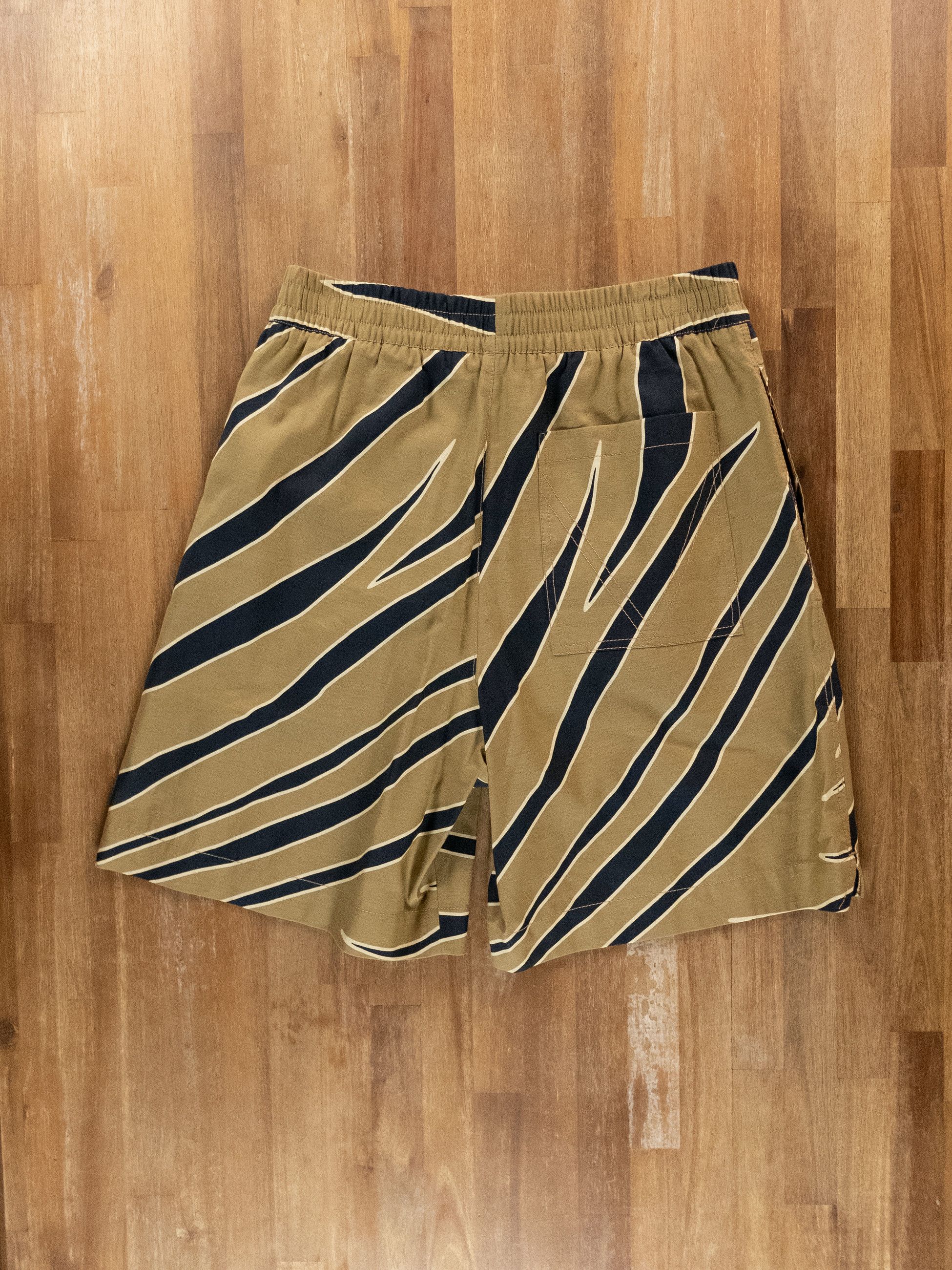 Bottega Veneta BOTTEGA VENETA beige animal print cotton linen shorts Medium Size US 32 / EU 48 - 9 Thumbnail