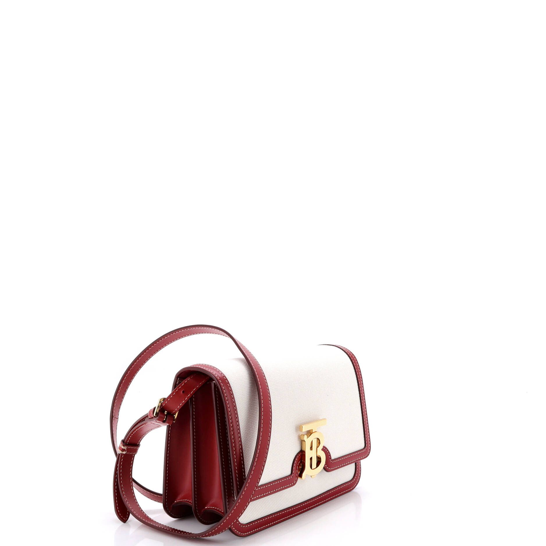 Burberry TB Flap Bag Canvas Small Size ONE SIZE - 1 Thumbnail