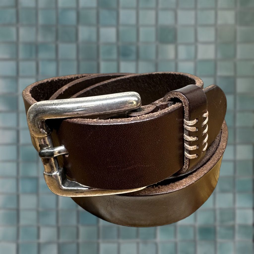 Vintage VTG Tarox Belt XL Brown Leather Dress Women’s 1.25” Buckle Adjustable Italy 90s Preppy Y2K Classic Belt Size XL / US 12-14 / IT 48-50 - 1 Thumbnail
