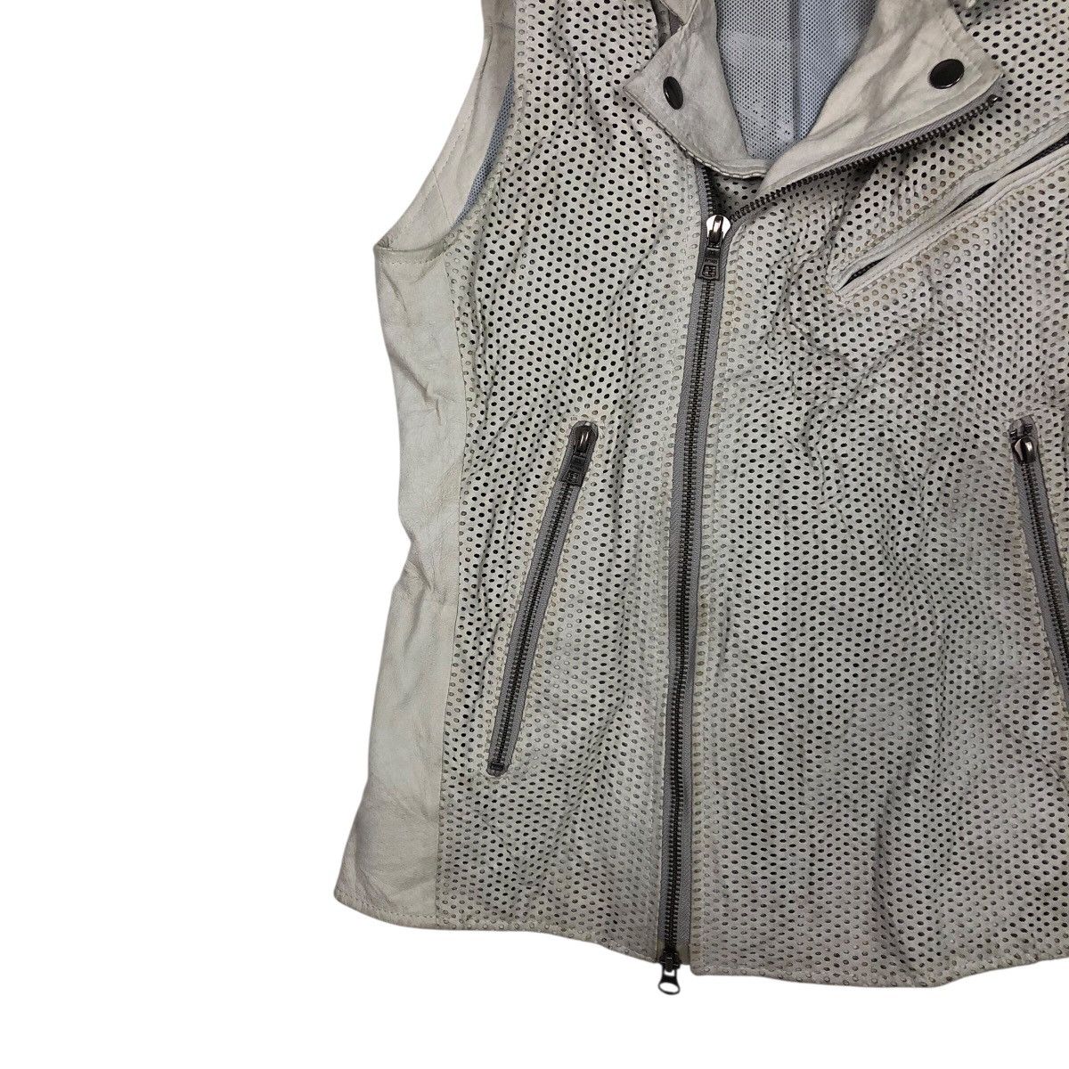 Japanese Brand Utility Vest Jacket Double Collar Leather Tass Issey Miyake Size US M / EU 48-50 / 2 - 5 Thumbnail