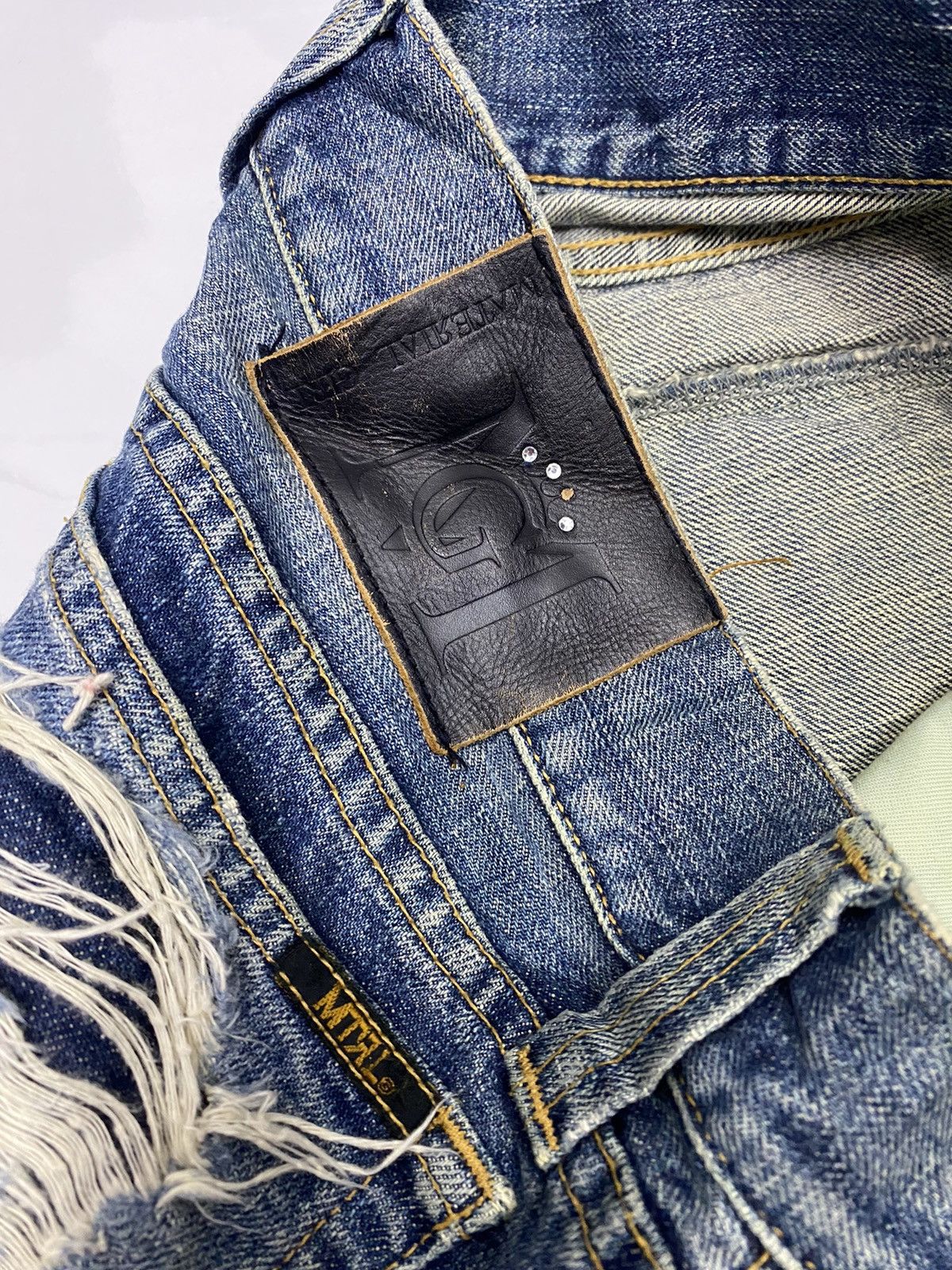 Hysteric Glamour × Japanese Brand GRAIL🔥MTRL 🇯🇵 DISTRESS DENIM JEANS MATERIAL GIRL JEANS Size US 32 / EU 48 - 7 Thumbnail
