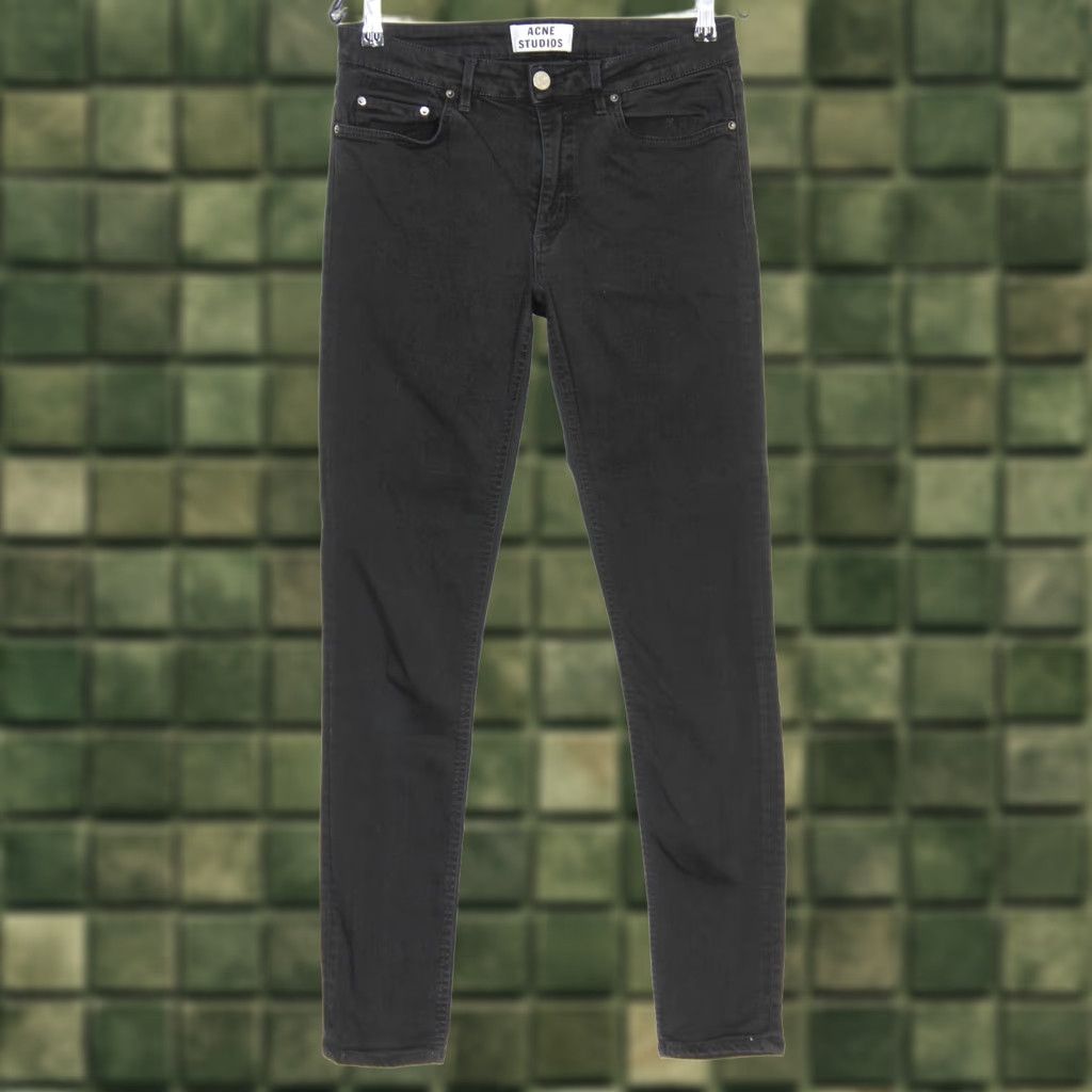 Acne Studios ACNE STUDIOS SKIN 5 BLACK Slim Skinny Stretch Jeans Women Size 30 W30 L34 DZ038 Size 30" / US 8 / IT 44 - 1 Thumbnail
