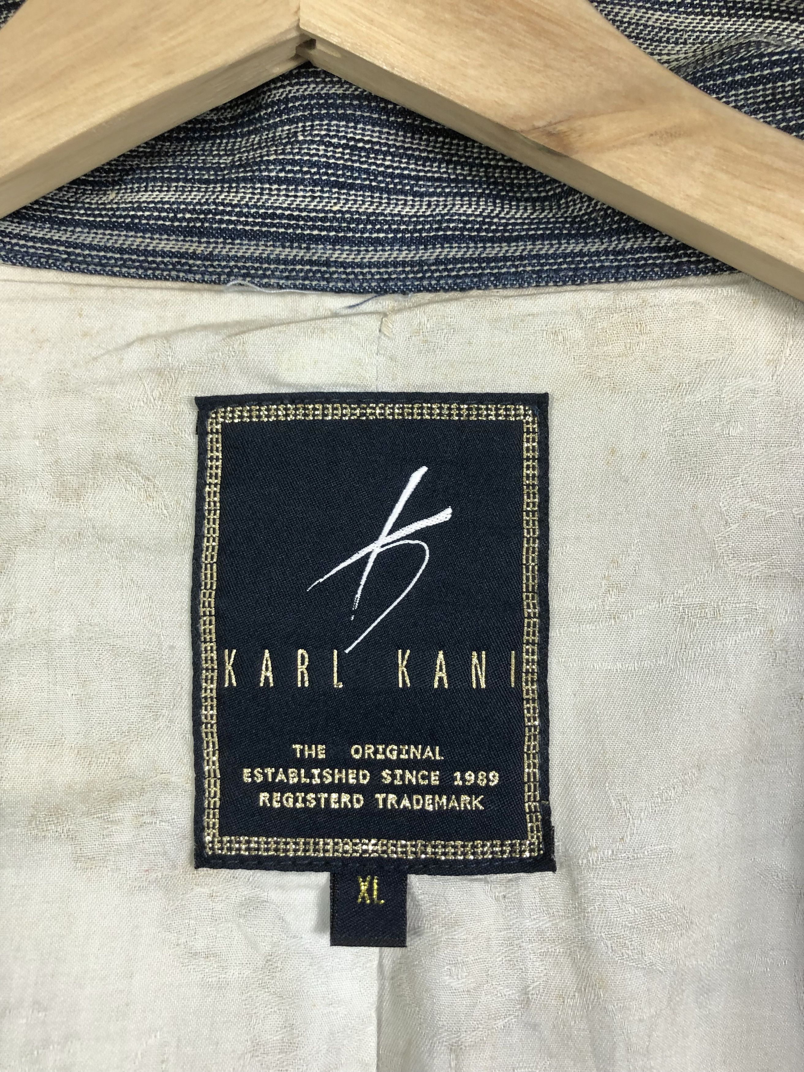 Karl Kani Rare Vintage Karl Kani Jacket Nice Design Chambray Size US XL / EU 56 / 4 - 9 Thumbnail