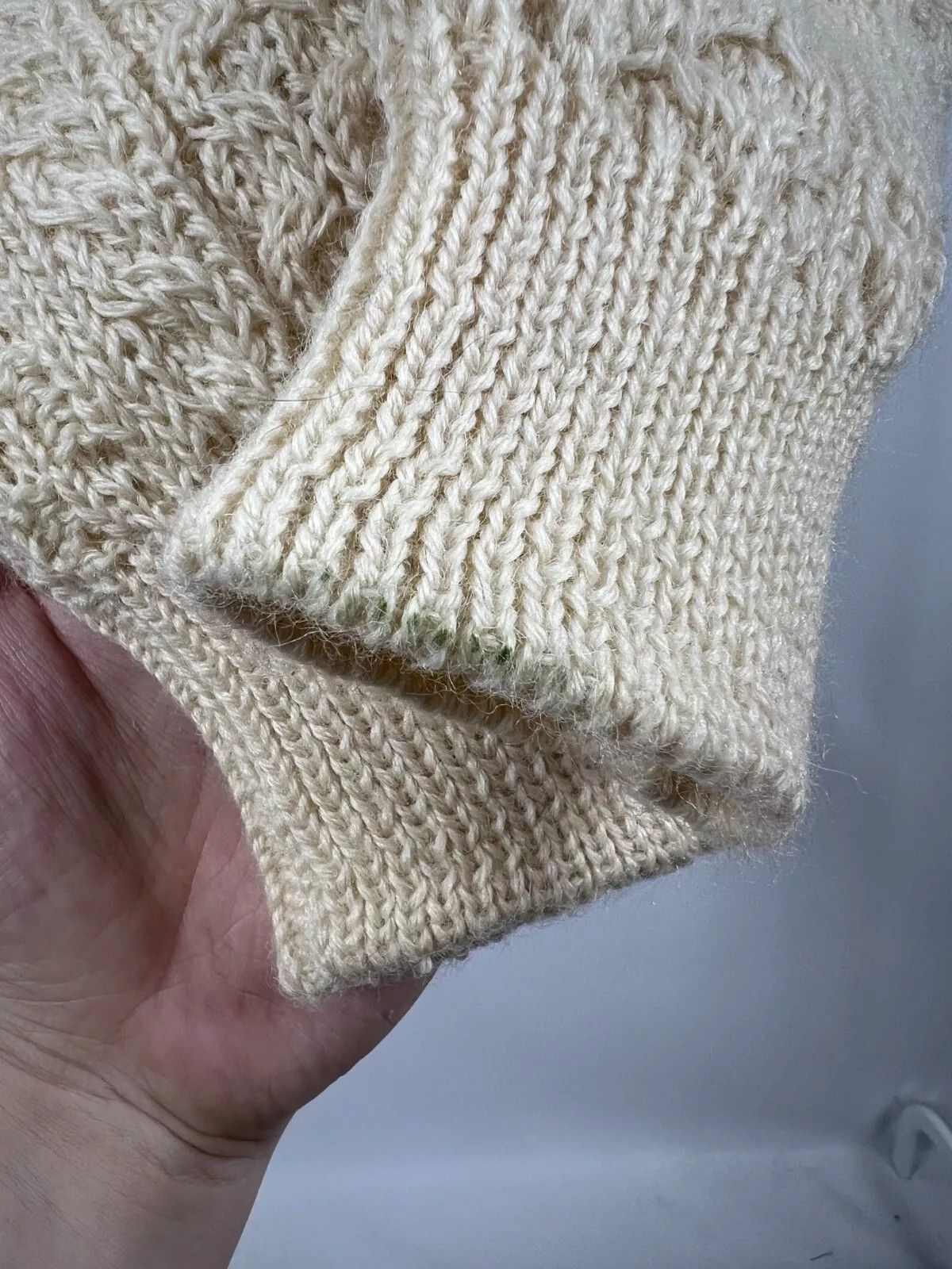 Aran Crafts Aran Crafts Ivory Cable Knit Crewneck Wool Fisherman Sweater Size US M / EU 48-50 / 2 - 8 Thumbnail