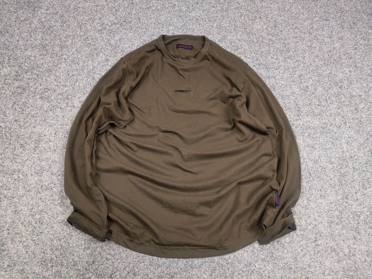 Katharine Hamnett London Katharine Hamnett Vintage long Sleeve Center Logo Olive Size US M / EU 48-50 / 2 - 2 Thumbnail
