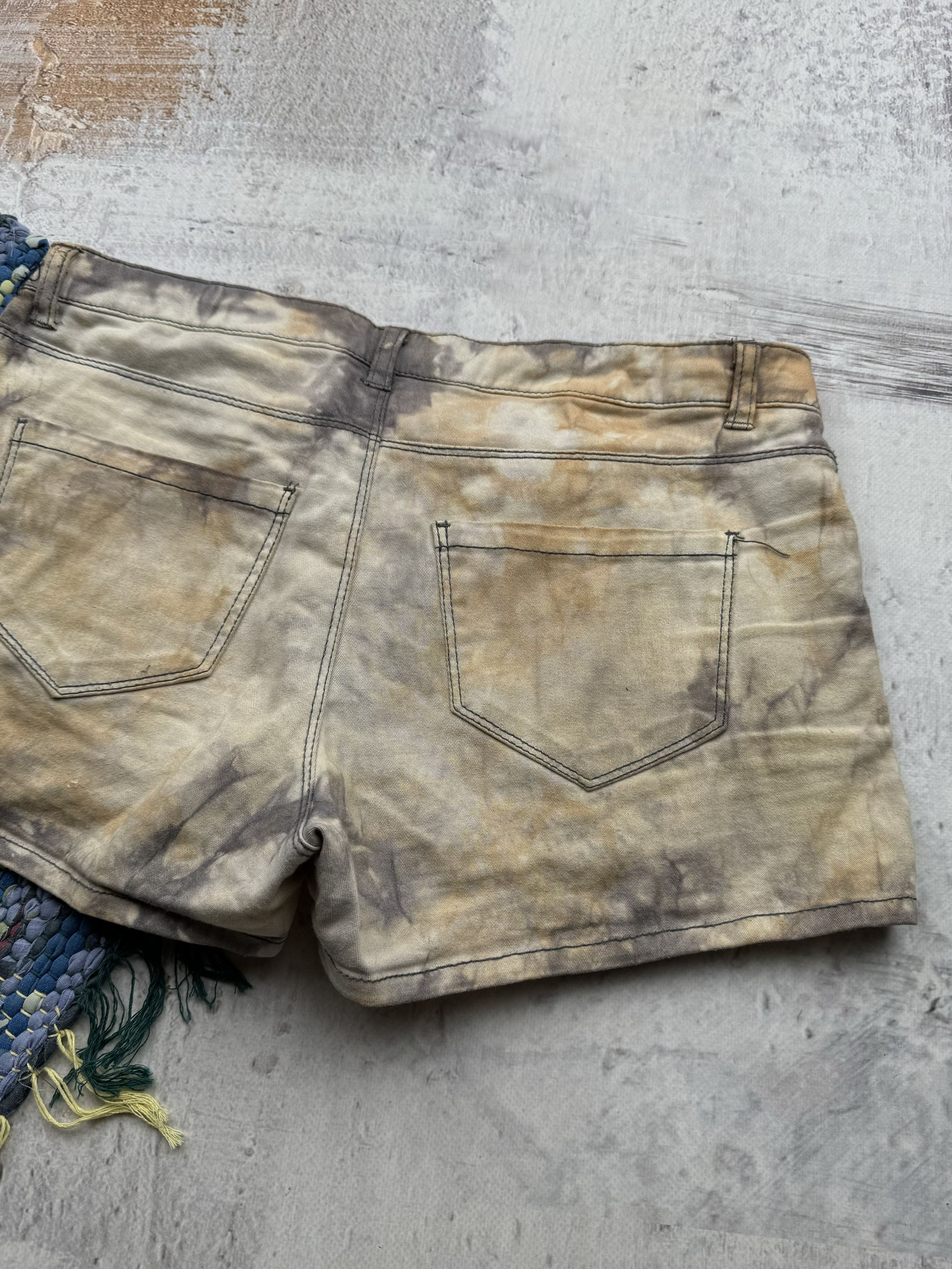 Japanese Brand Vintage Faded Midi Shorts A245(329) Size 29" - 6 Thumbnail