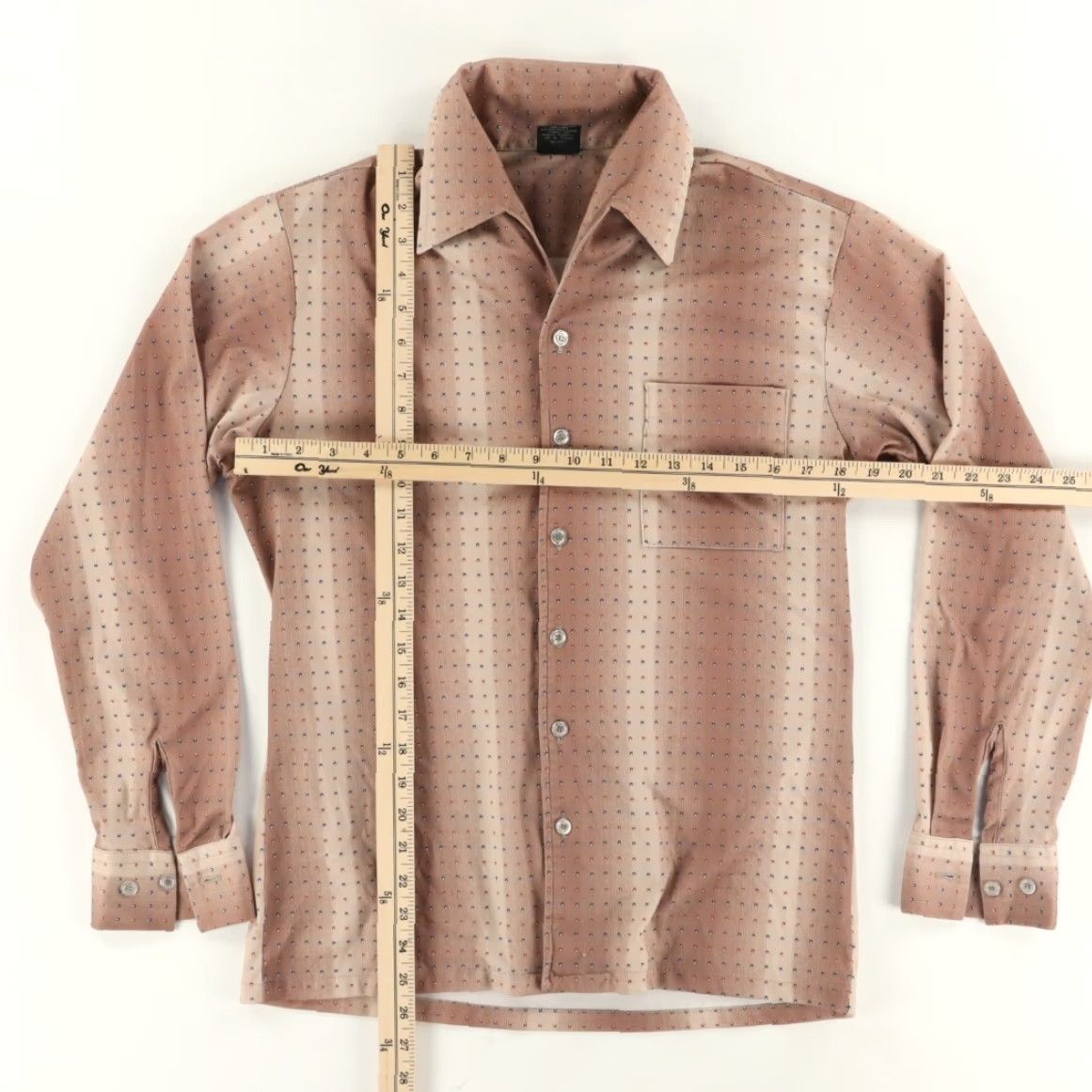 Vintage VTG Joel Disco Polyester Striped Button Up Shirt Brown Men's M Size US M / EU 48-50 / 2 - 3 Thumbnail