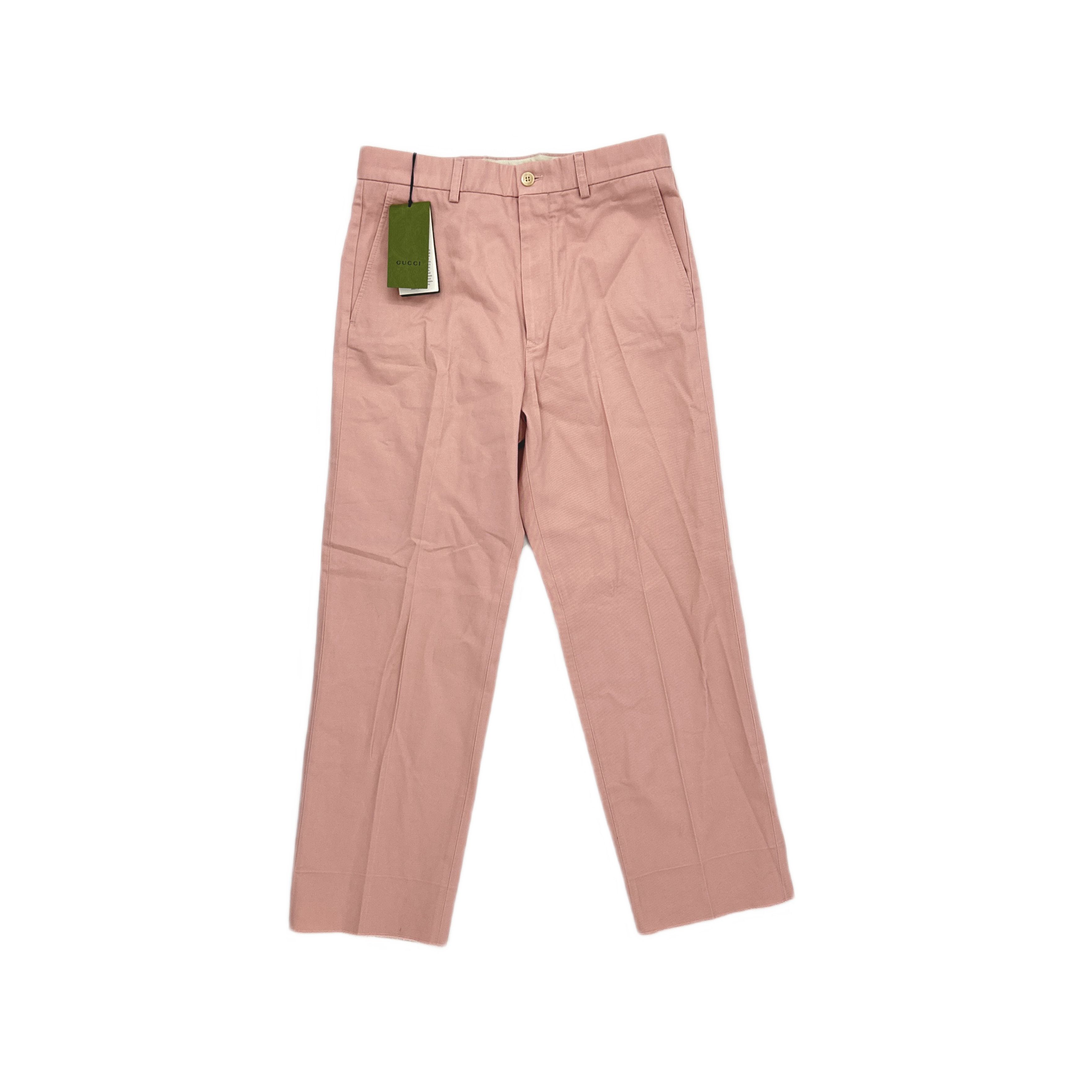 Gucci Gucci Pink Cotton Casual Pants Size 32 Size US 32 / EU 48 - 1 Thumbnail