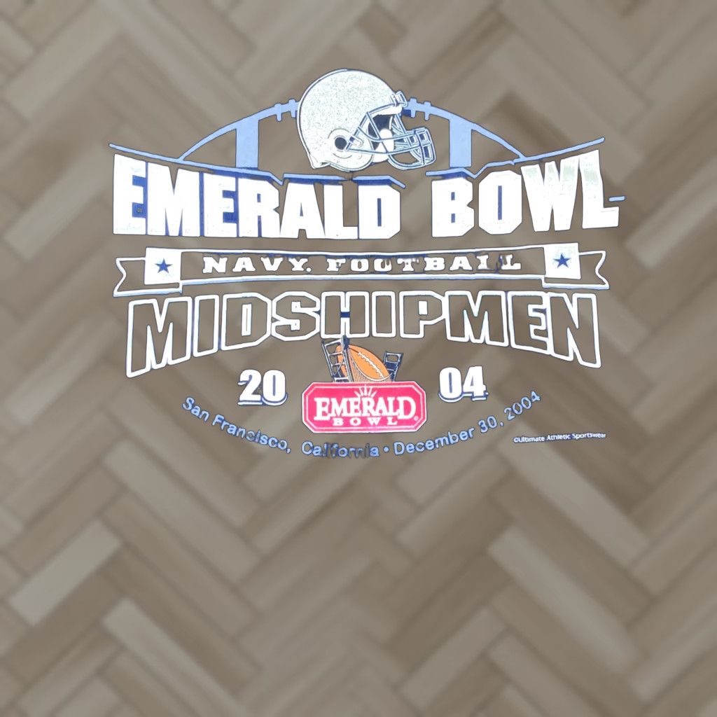 Gildan **2004 Emerald Bowl Gildan Navy Blue Regular Fit Short Sleeve T-Shirt** User: **2004 Emerald Bowl Gildan Navy Blue Regular Fit Short Sleeve T-Shirt** Size US L / EU 52-54 / 3 - 1 Thumbnail