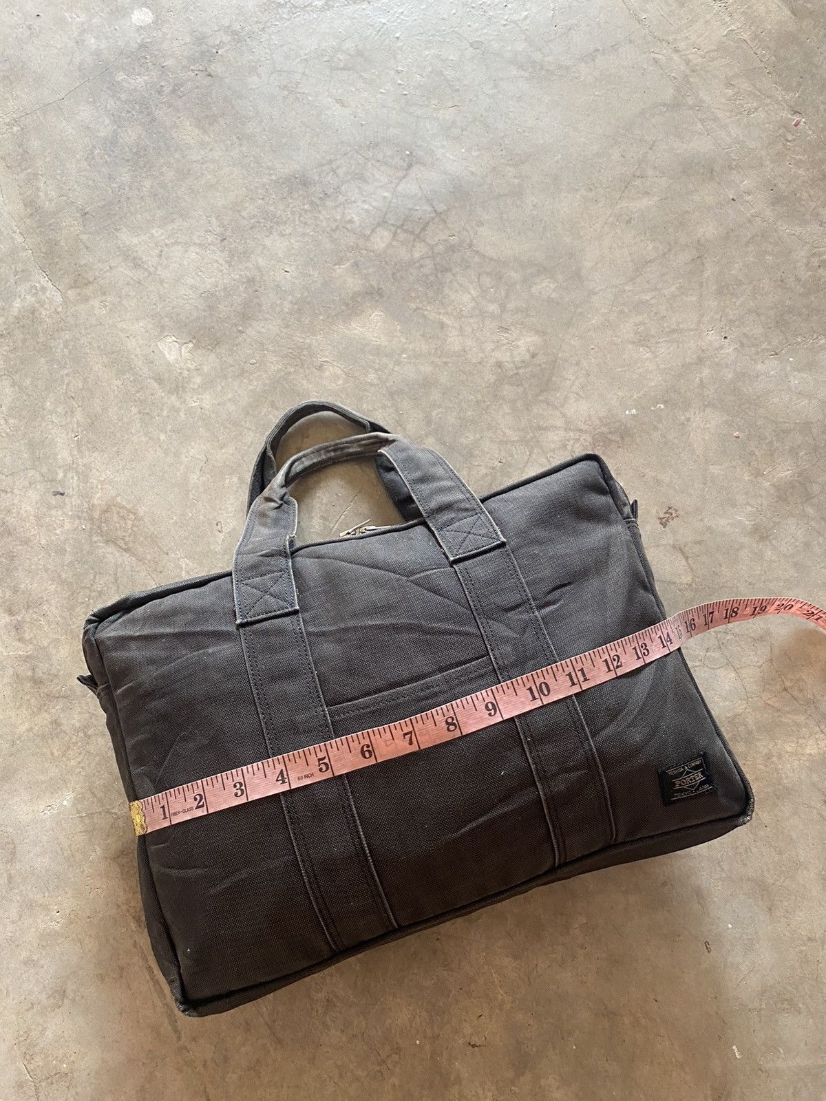 Japanese Brand × Porter BAG PORTER BY YOSHIDA KABAN BLACK IN COTTON MESSENGER BAG Size ONE SIZE - 11 Thumbnail
