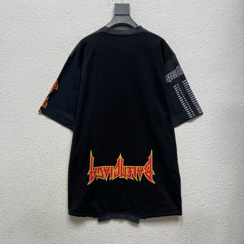 Balenciaga Balenciaga Inverted Band Print Short Sleeve Size US M / EU 48-50 / 2 - 2 Thumbnail